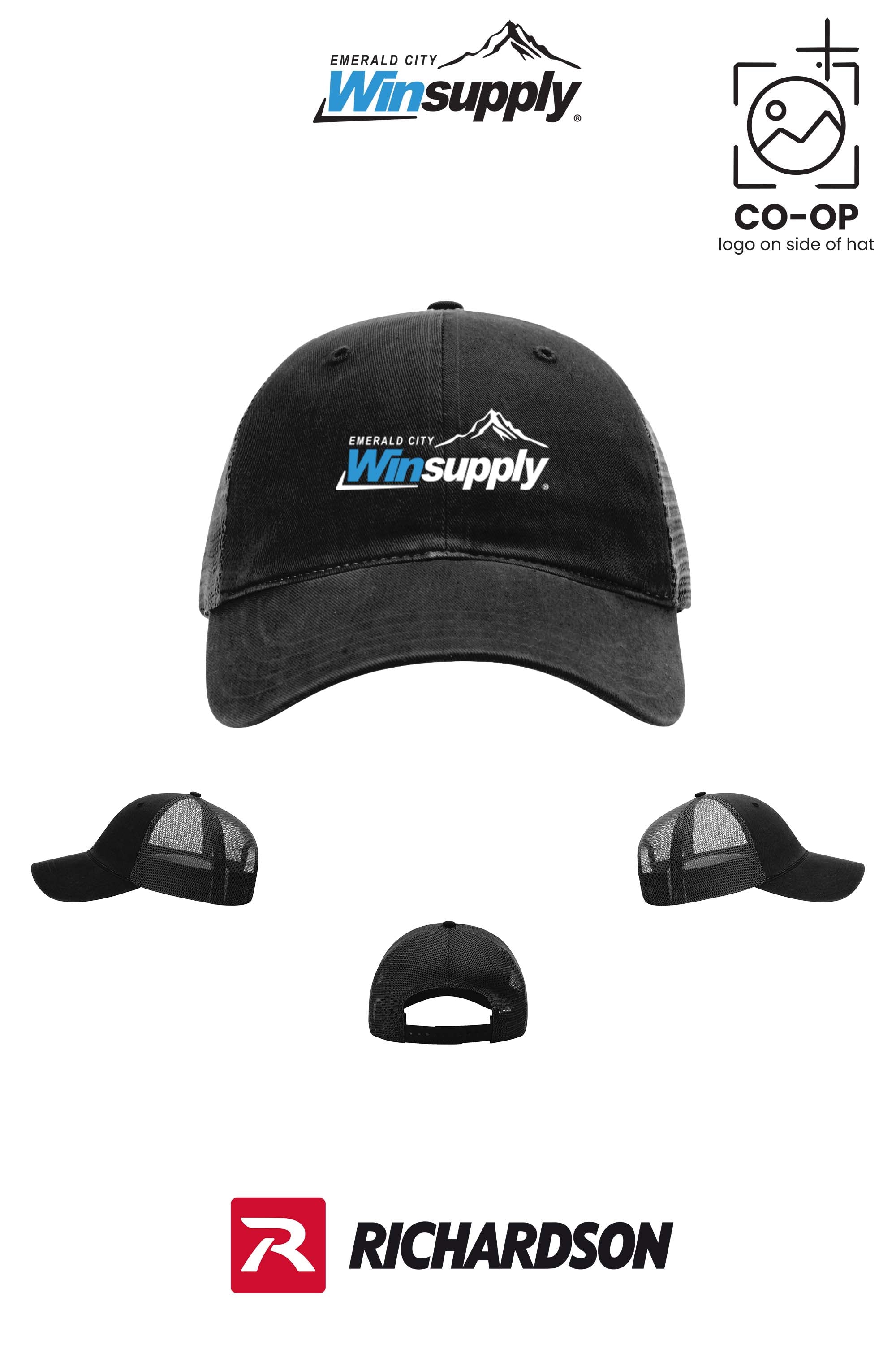 Richardson 111 Garment Washed Trucker - Winsupply Emerald City