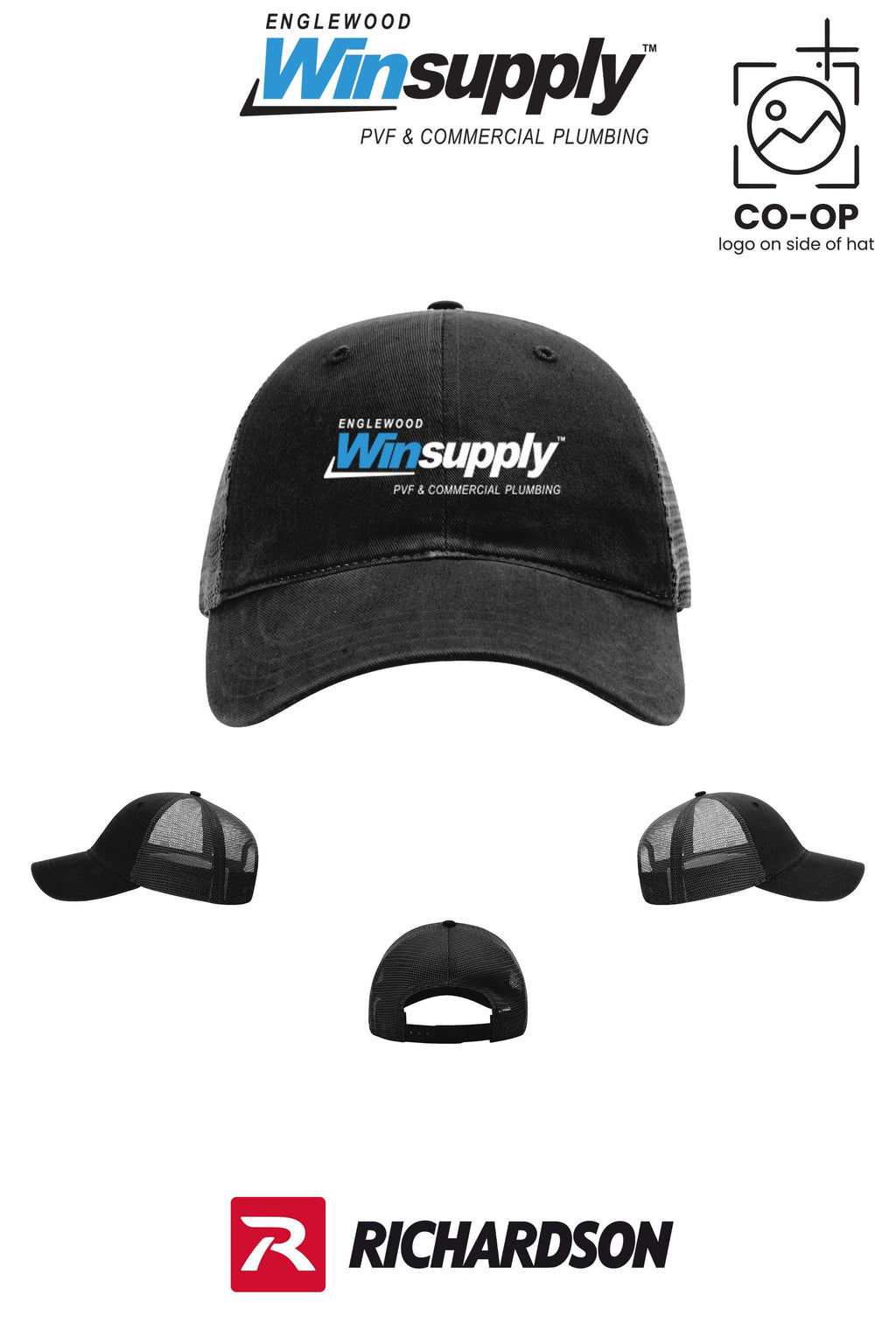 Richardson 111 Garment Washed Trucker - Englewood Winsupply