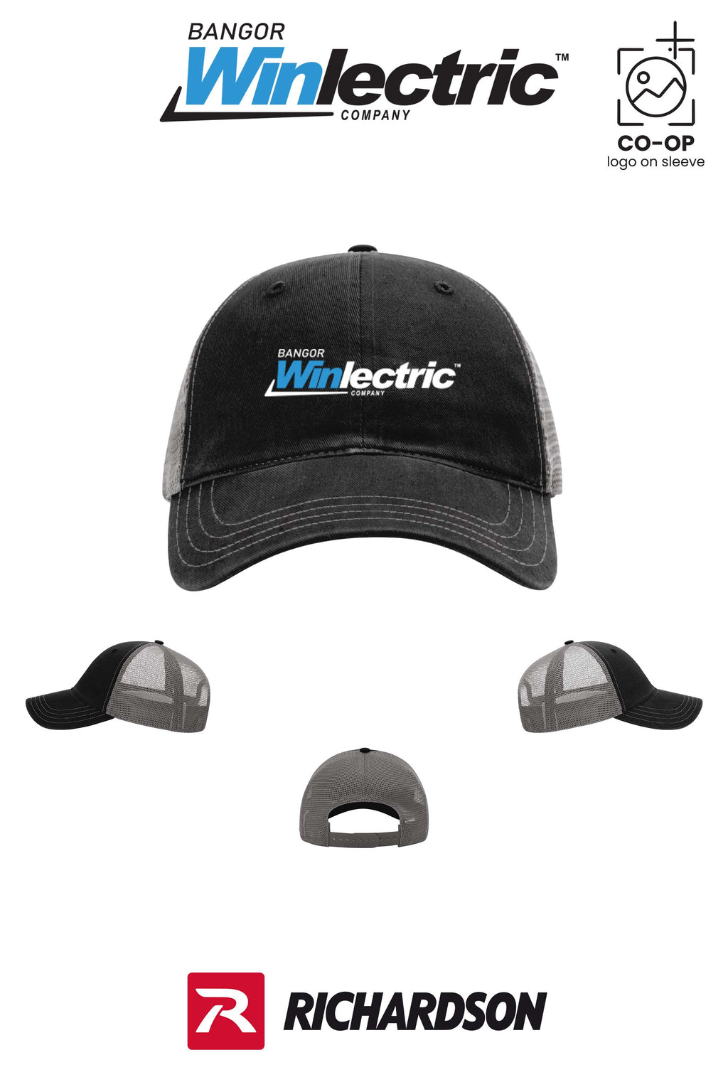 Richardson 111 Garment Washed Trucker - Winlectric Bangor