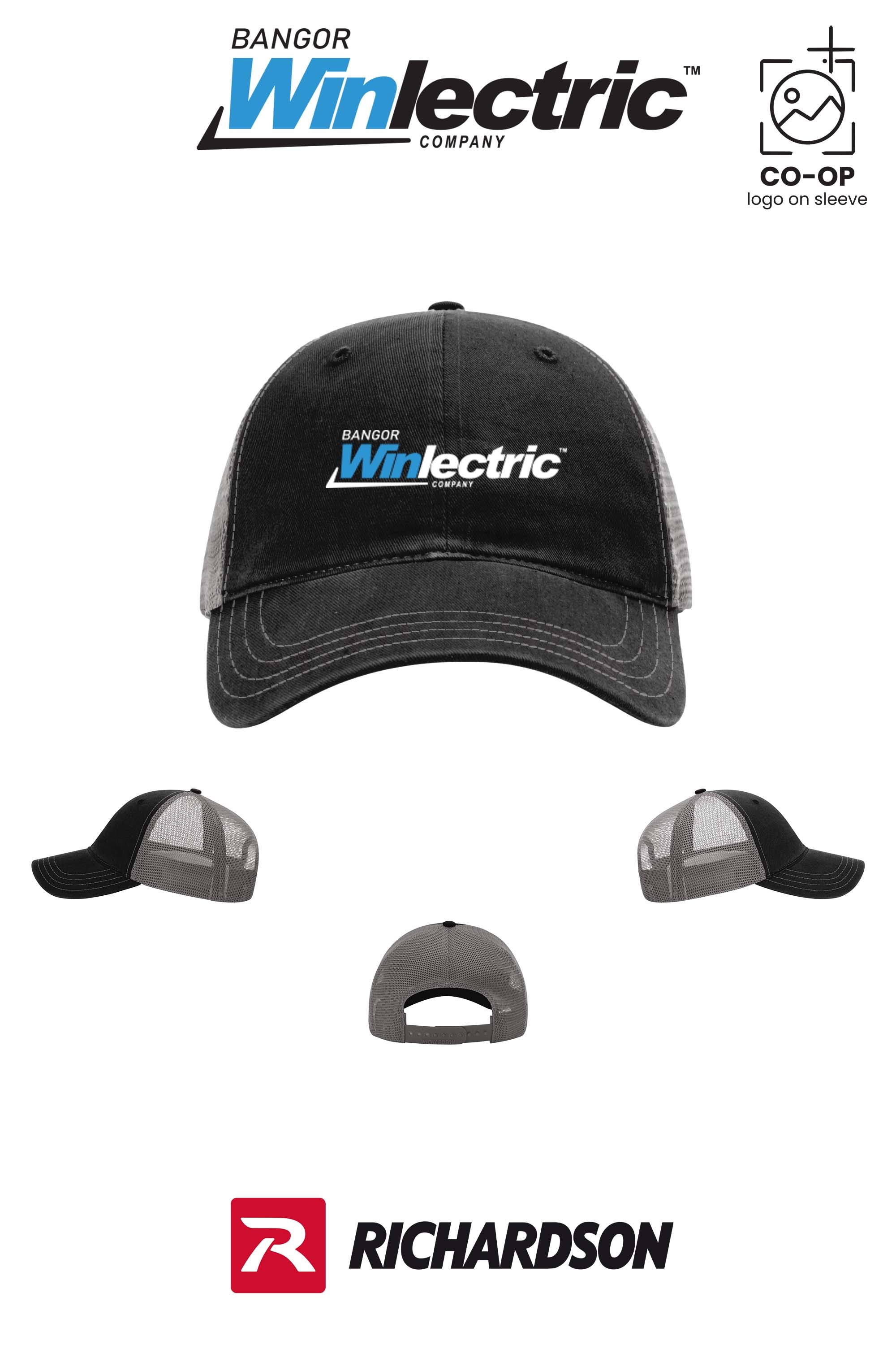 Richardson 111 Garment Washed Trucker - Winlectric Bangor