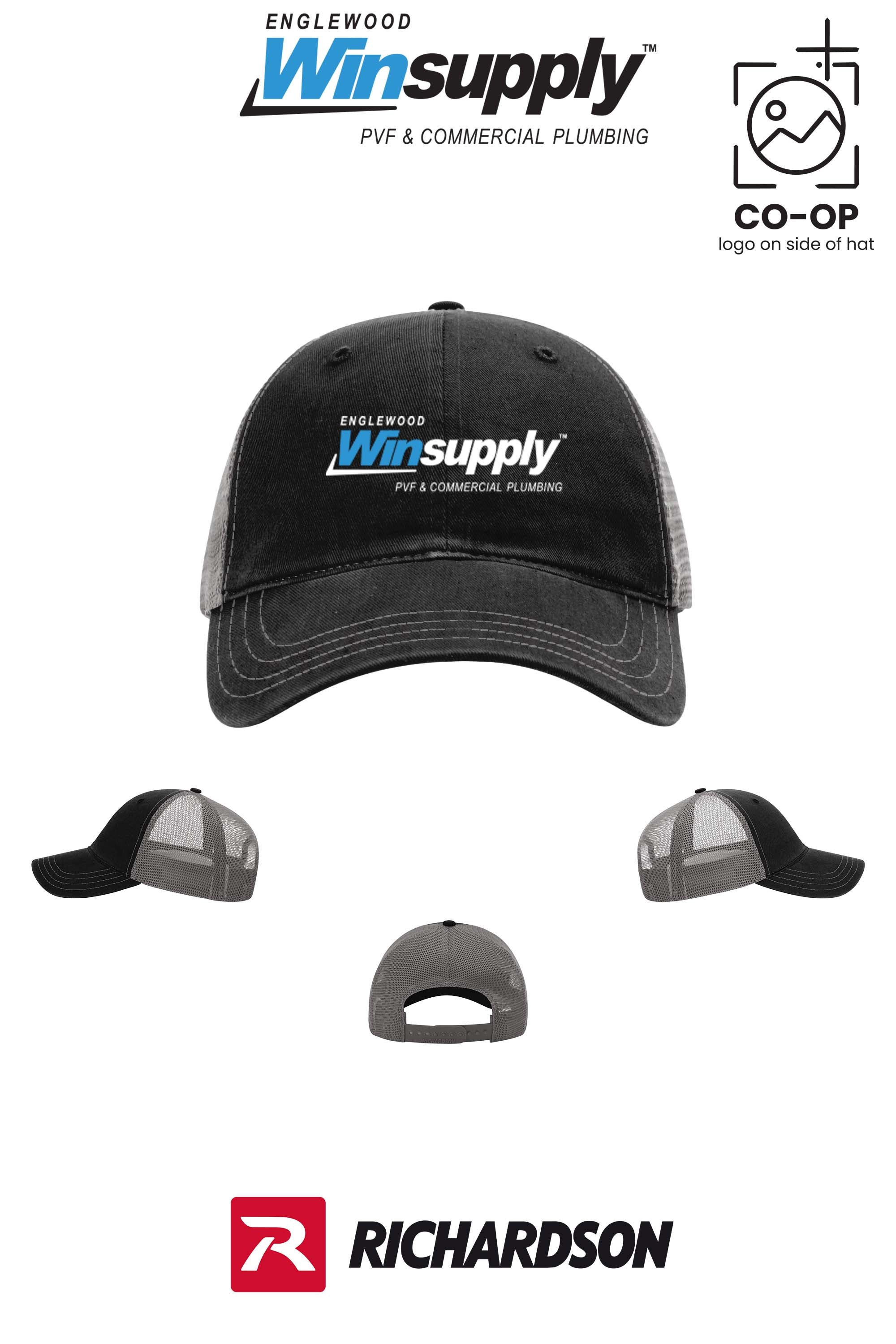 Richardson 111 Garment Washed Trucker - Englewood Winsupply