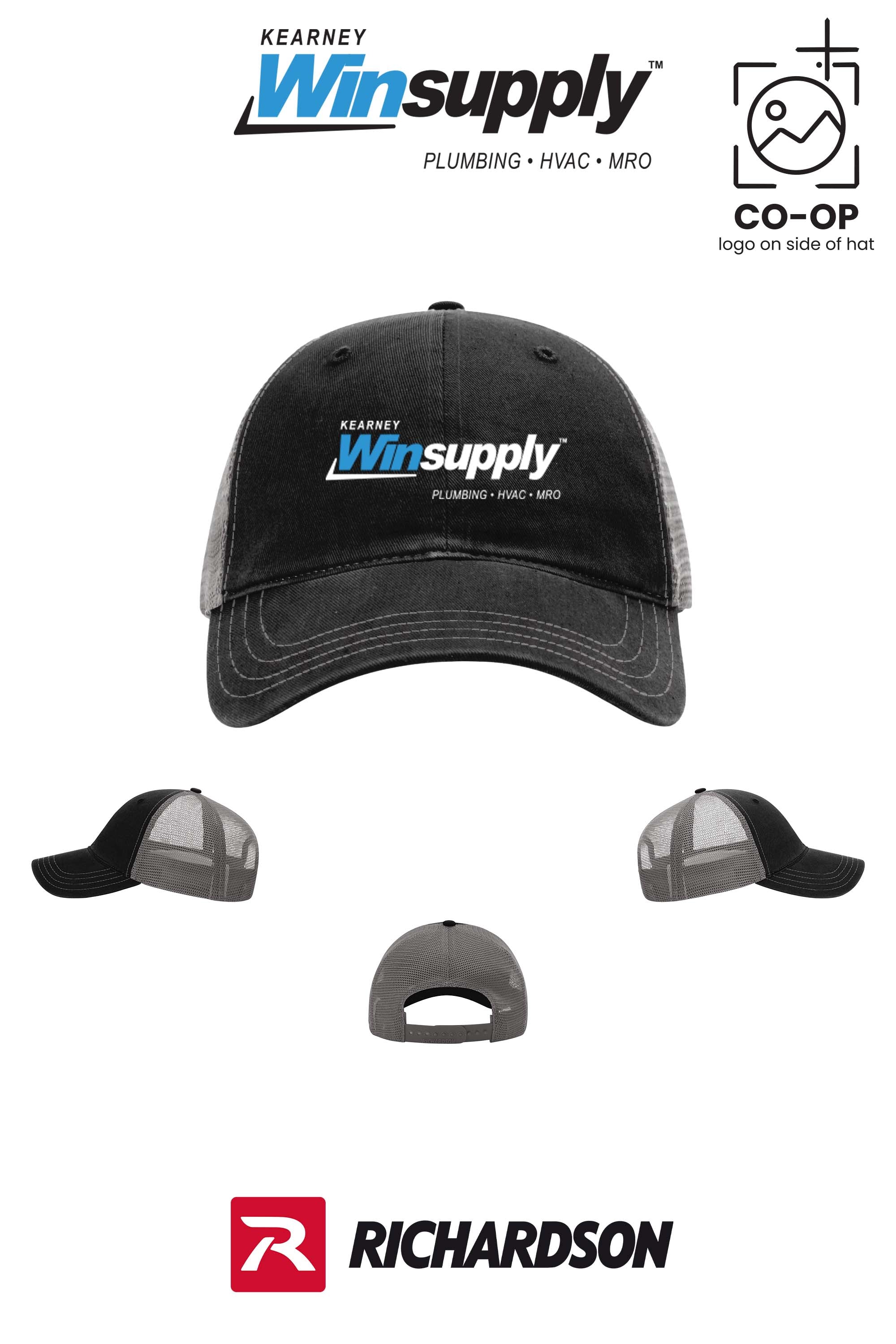 Richardson 111 Garment Washed Trucker - Kearney Winsupply