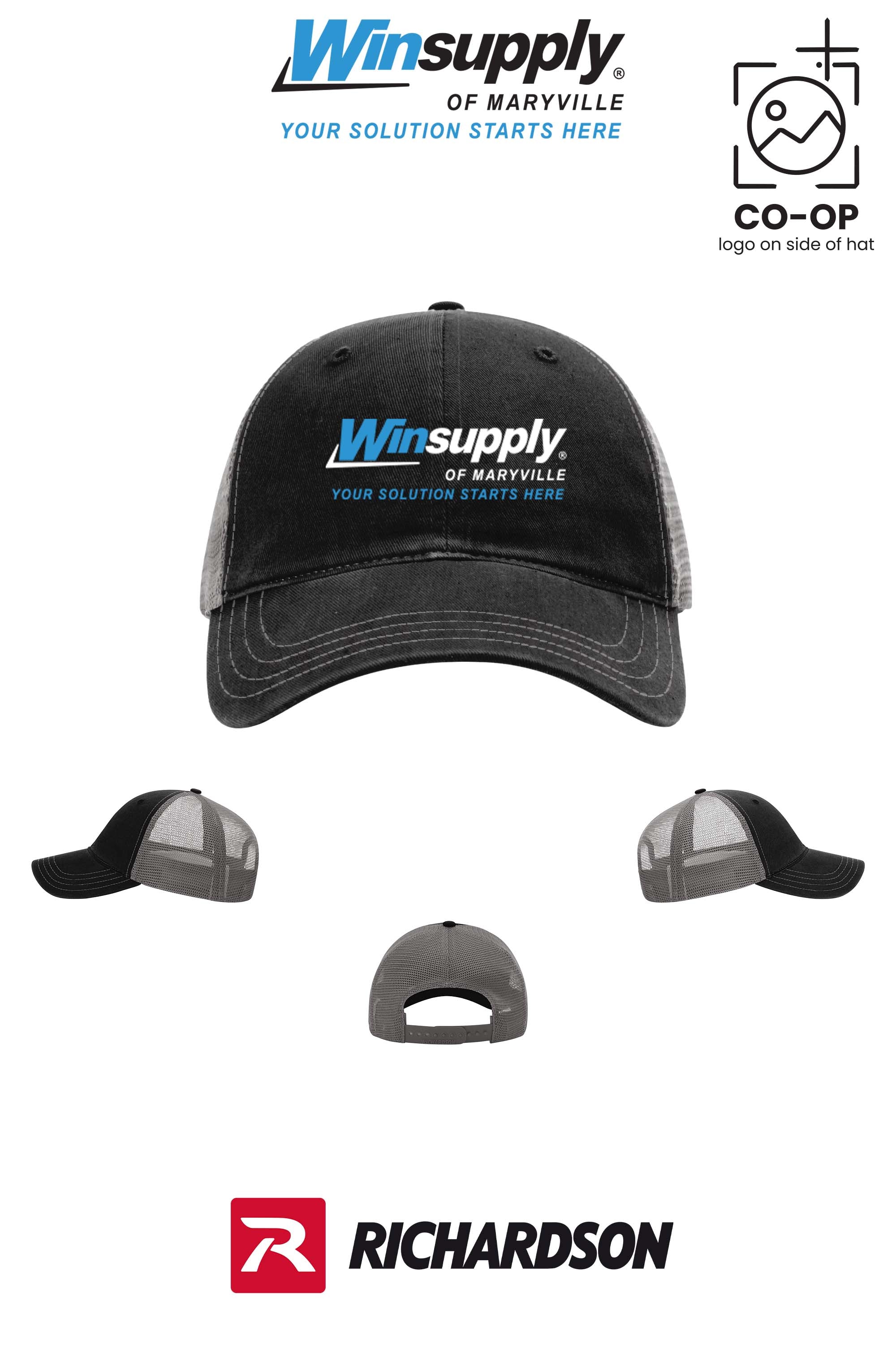 Richardson 111 Garment Washed Trucker - Winsupply of Maryville