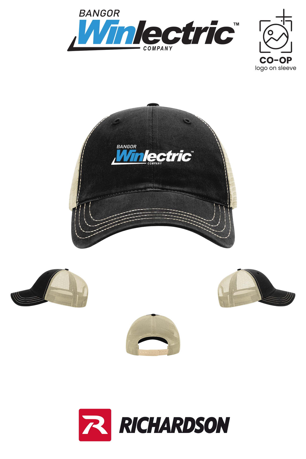 Richardson 111 Garment Washed Trucker - Winlectric Bangor