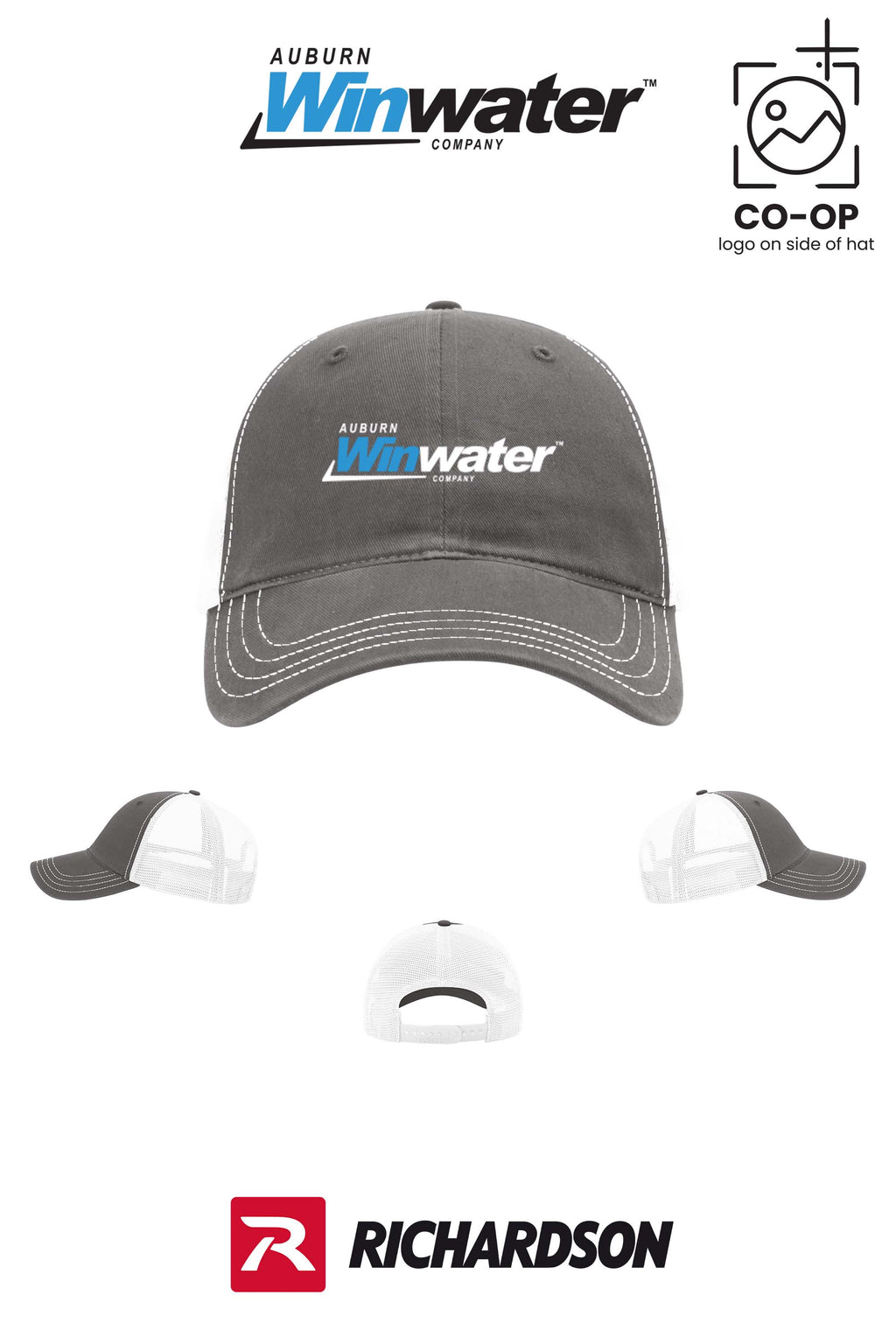 Richardson 111 Garment Washed Trucker - Auburn Winwater