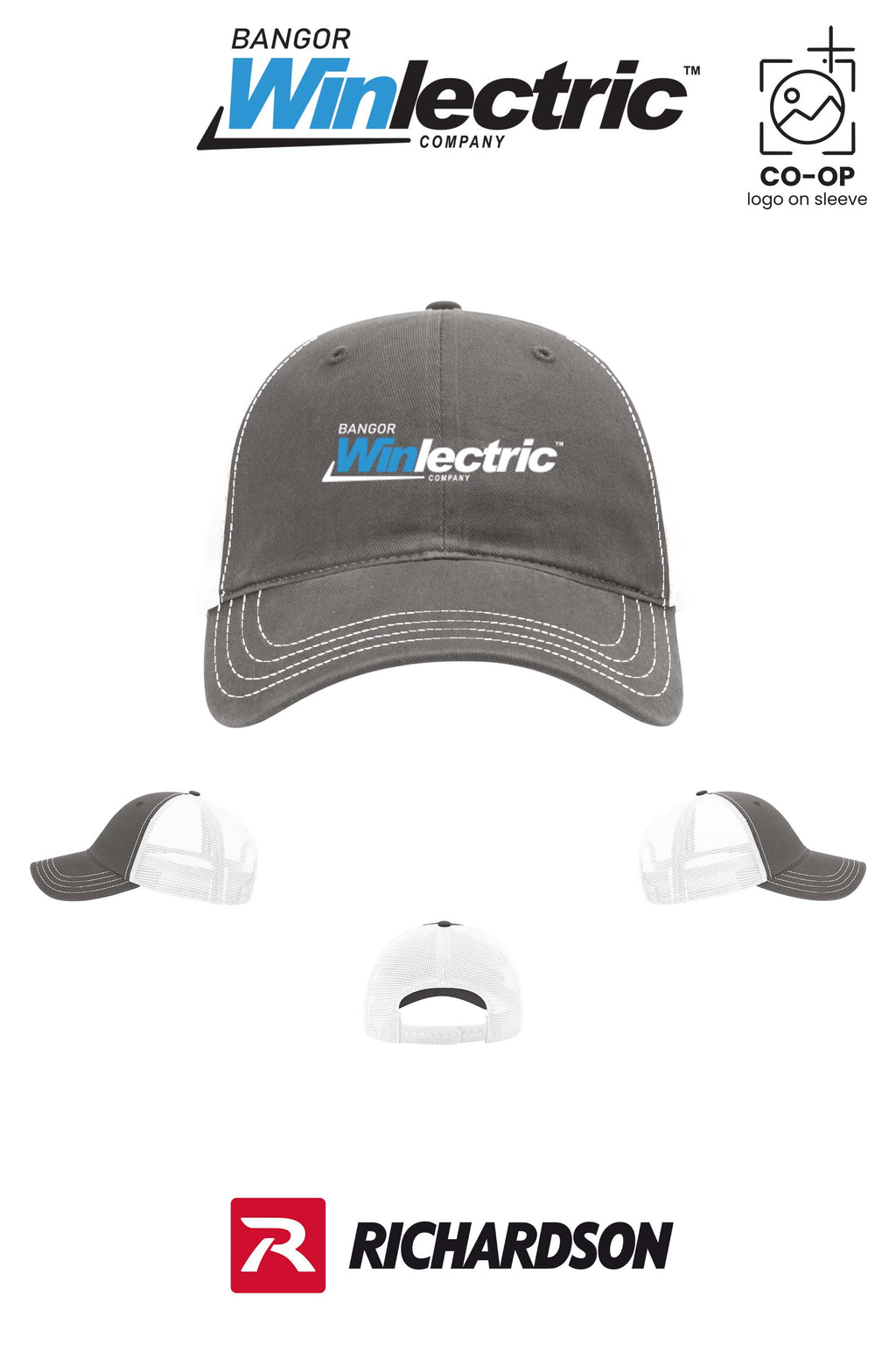 Richardson 111 Garment Washed Trucker - Winlectric Bangor