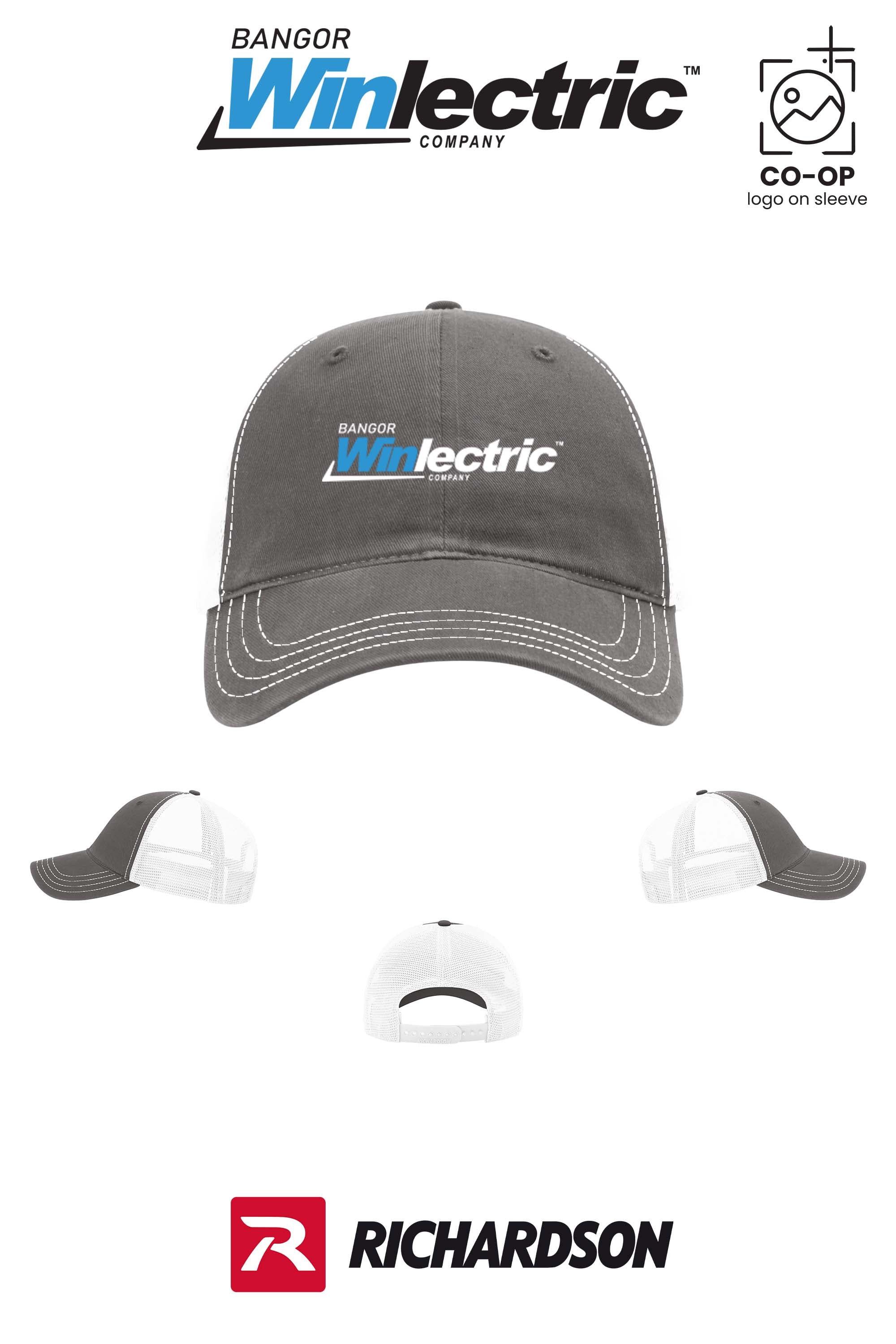 Richardson 111 Garment Washed Trucker - Winlectric Bangor