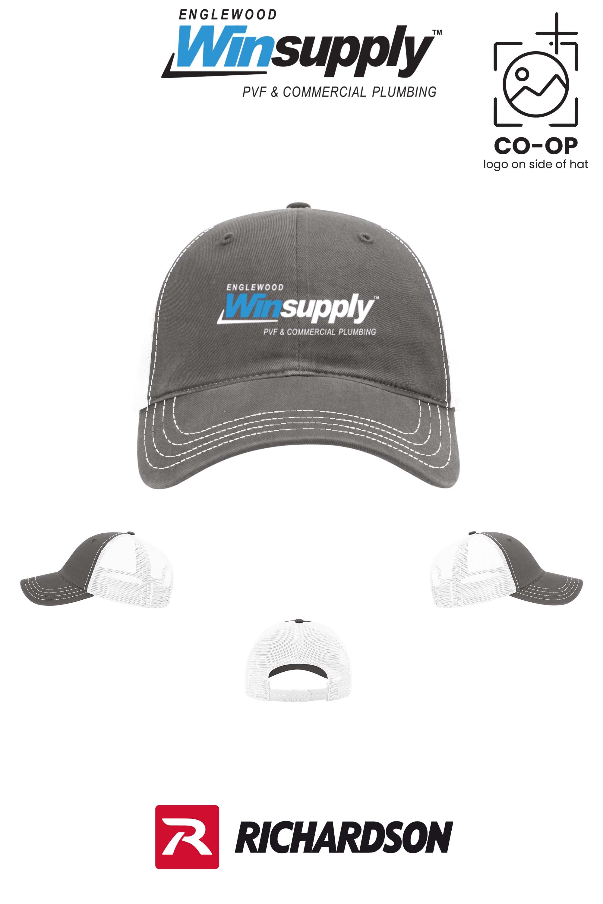 Richardson 111 Garment Washed Trucker - Englewood Winsupply
