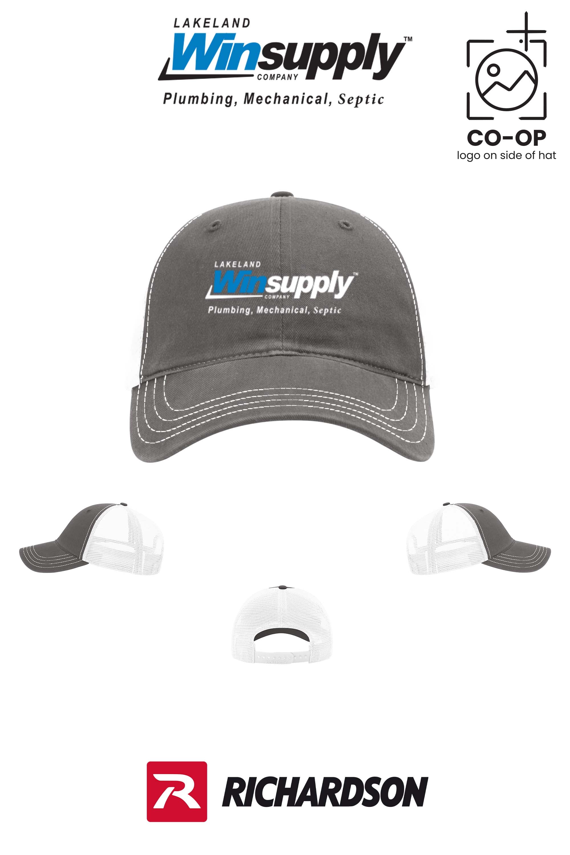Richardson 111 Garment Washed Trucker - Lakeland Winsupply