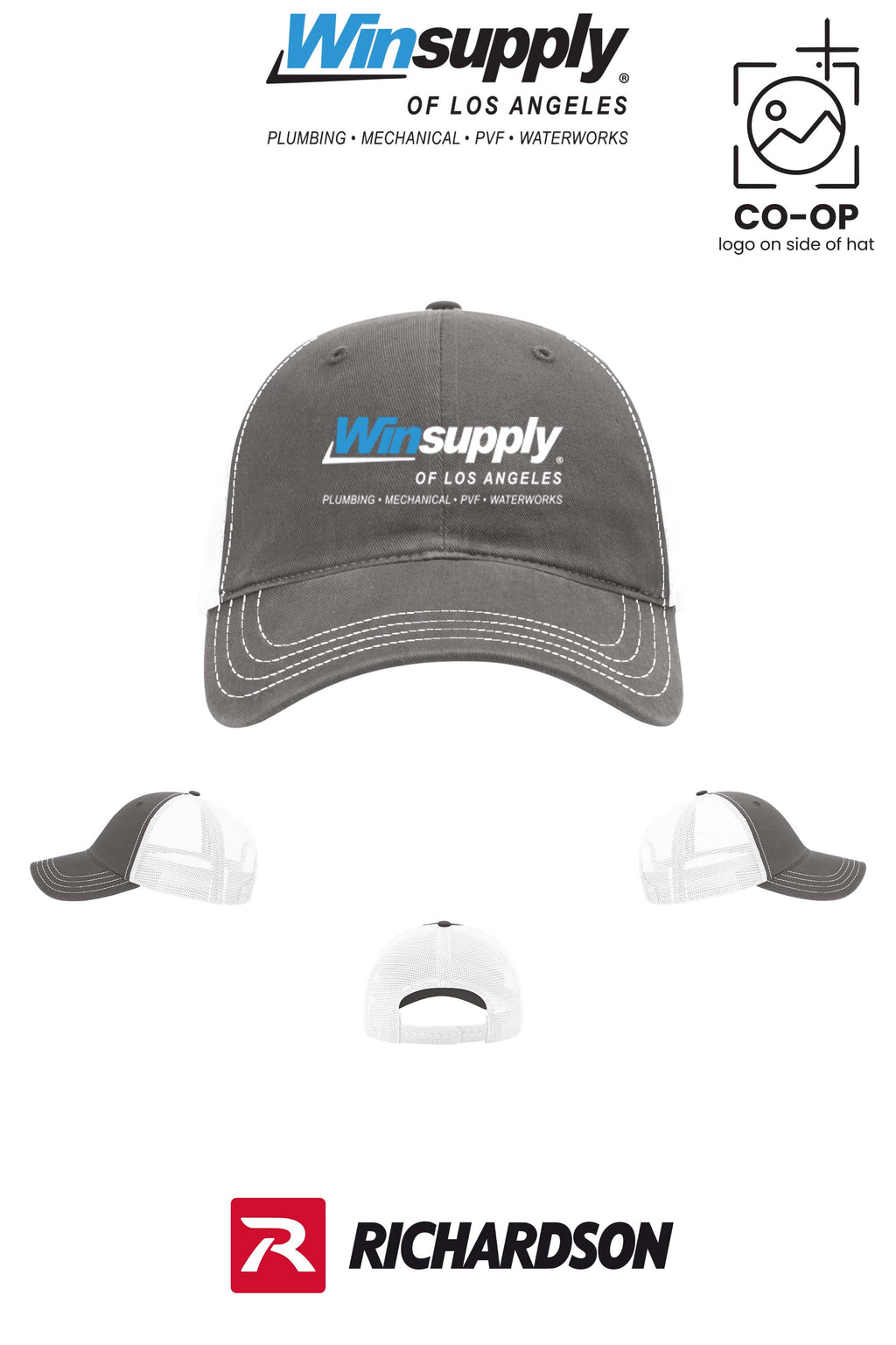 Richardson 111 Garment Washed Trucker - Winsupply of Los Angeles