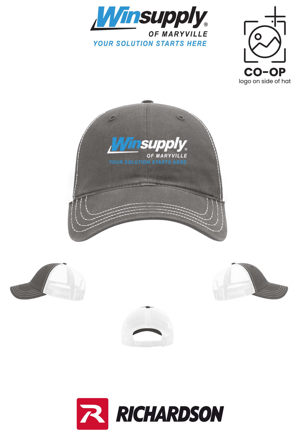 Richardson 111 Garment Washed Trucker - Winsupply of Maryville
