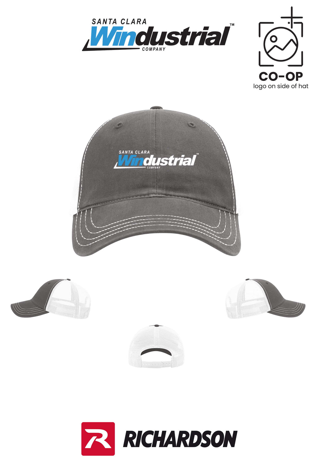 Richardson 111 Garment Washed Trucker - Santa Clara Windustrial