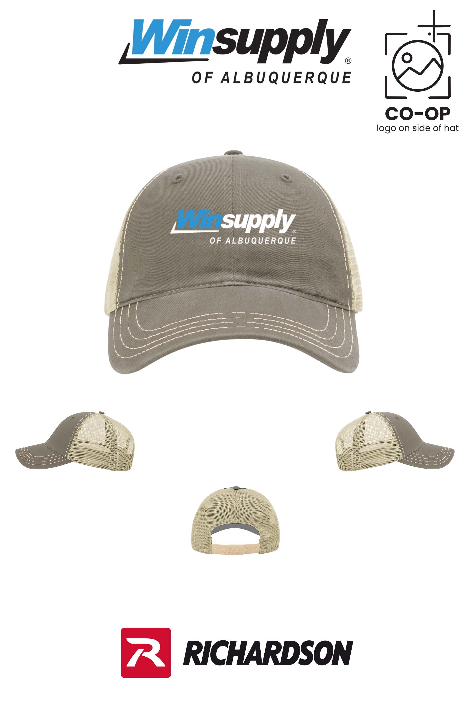 Richardson 111 Garment Washed Trucker - Winsupply of Albuquerque