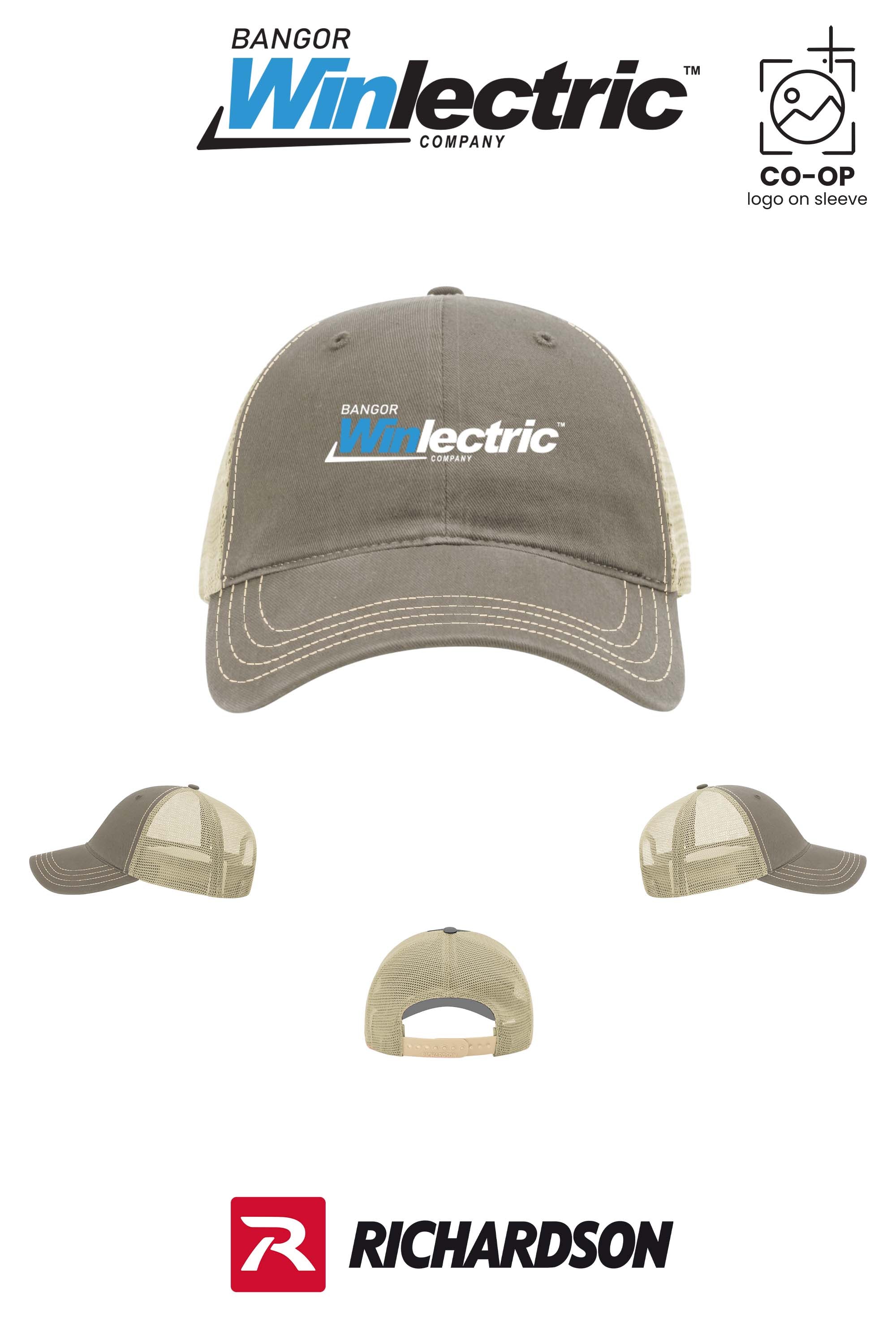 Richardson 111 Garment Washed Trucker - Winlectric Bangor