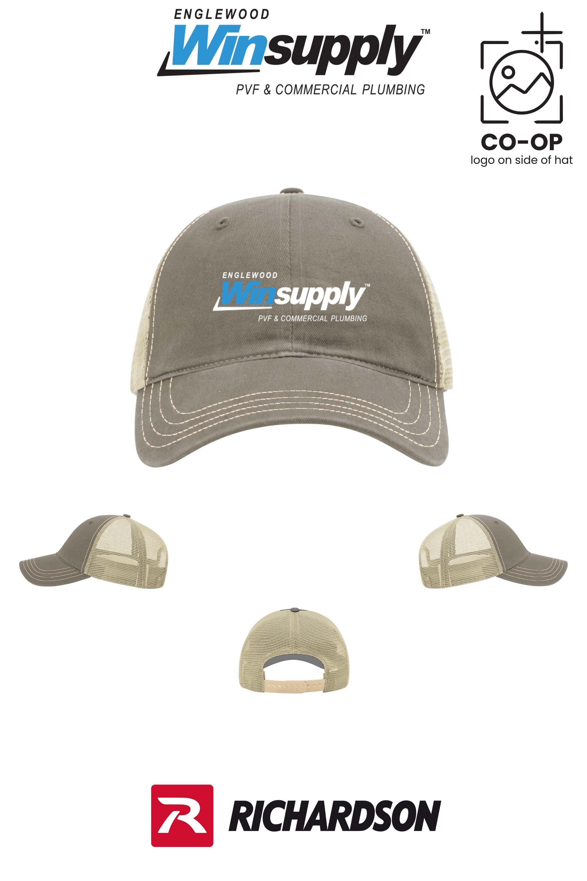Richardson 111 Garment Washed Trucker - Englewood Winsupply