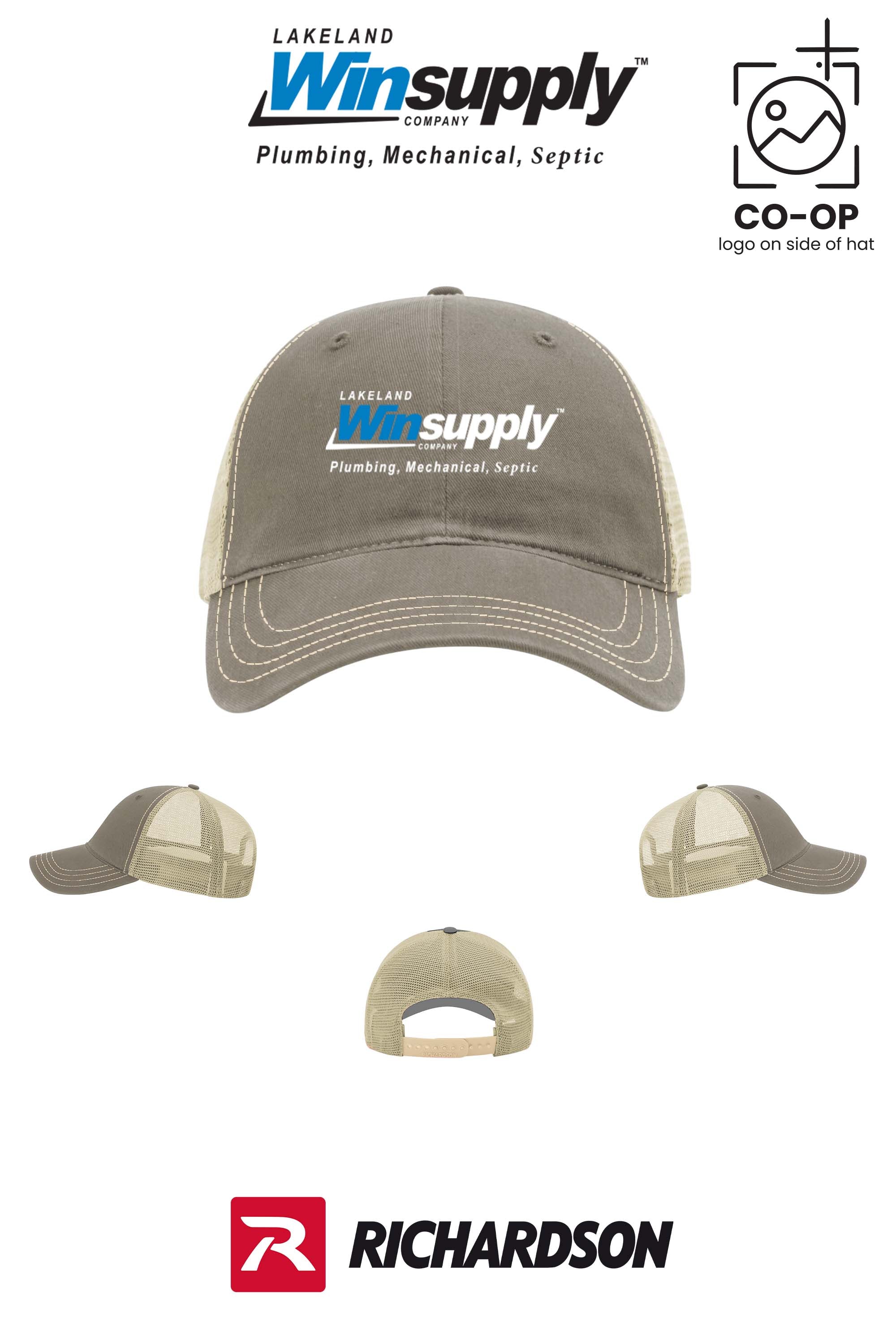 Richardson 111 Garment Washed Trucker - Lakeland Winsupply
