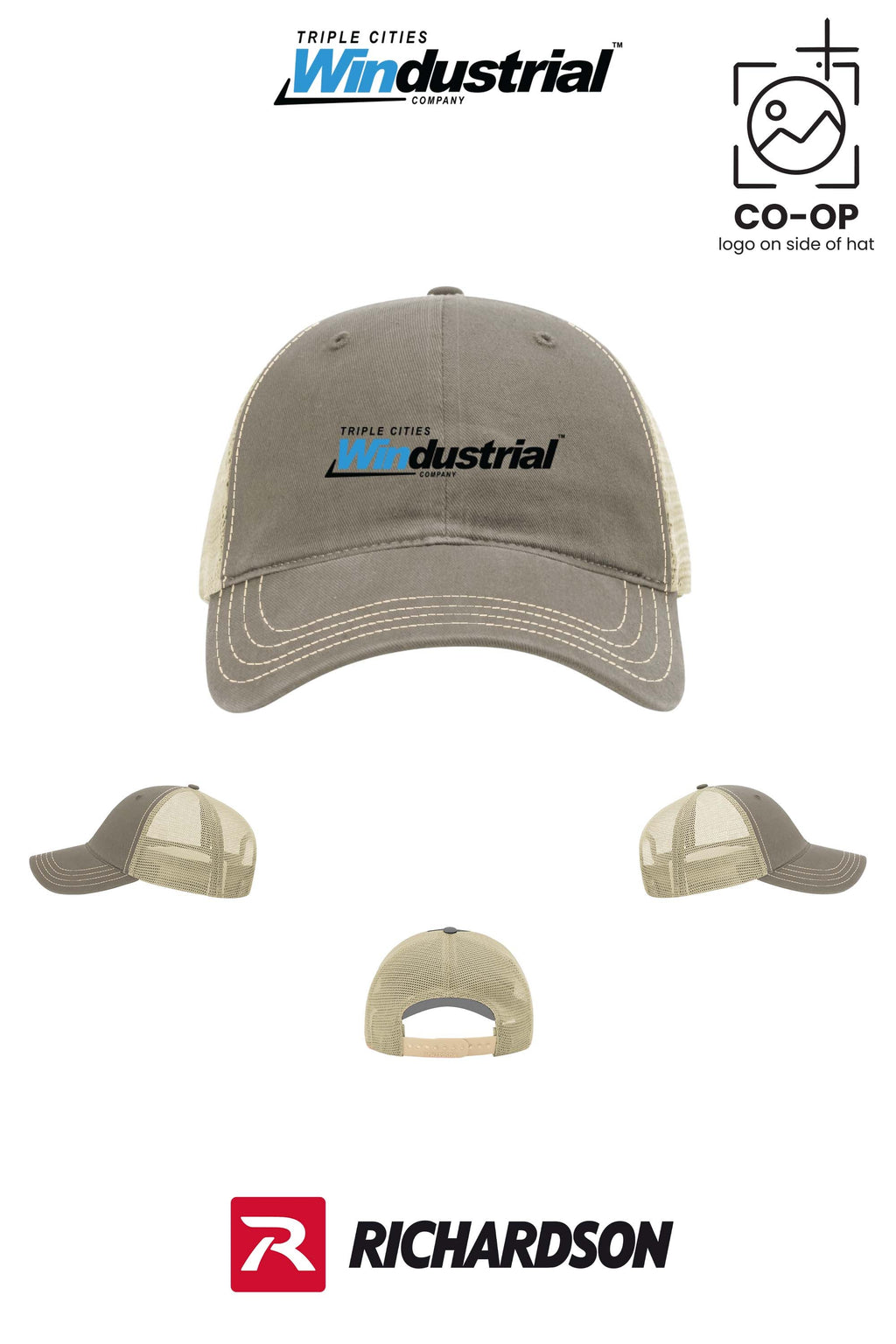 Richardson 111 Garment Washed Trucker - Windustrial Triple Cities