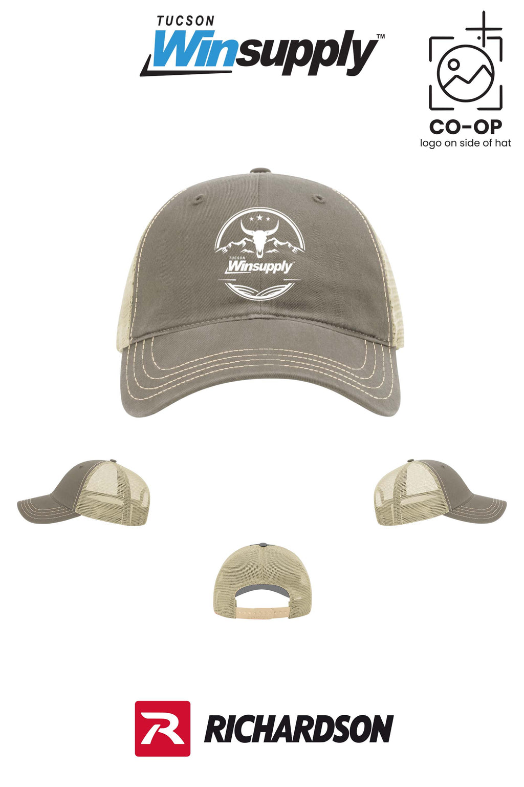 Richardson 111 Garment Washed Trucker - Winsupply Tucson AZ