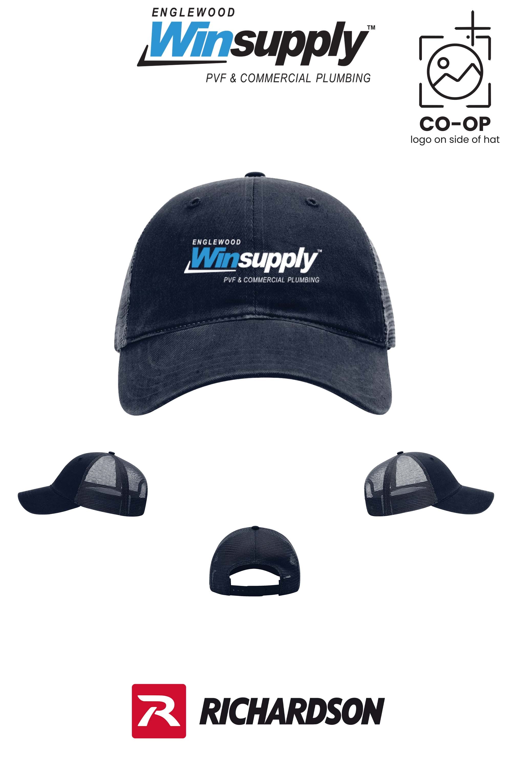 Richardson 111 Garment Washed Trucker - Englewood Winsupply