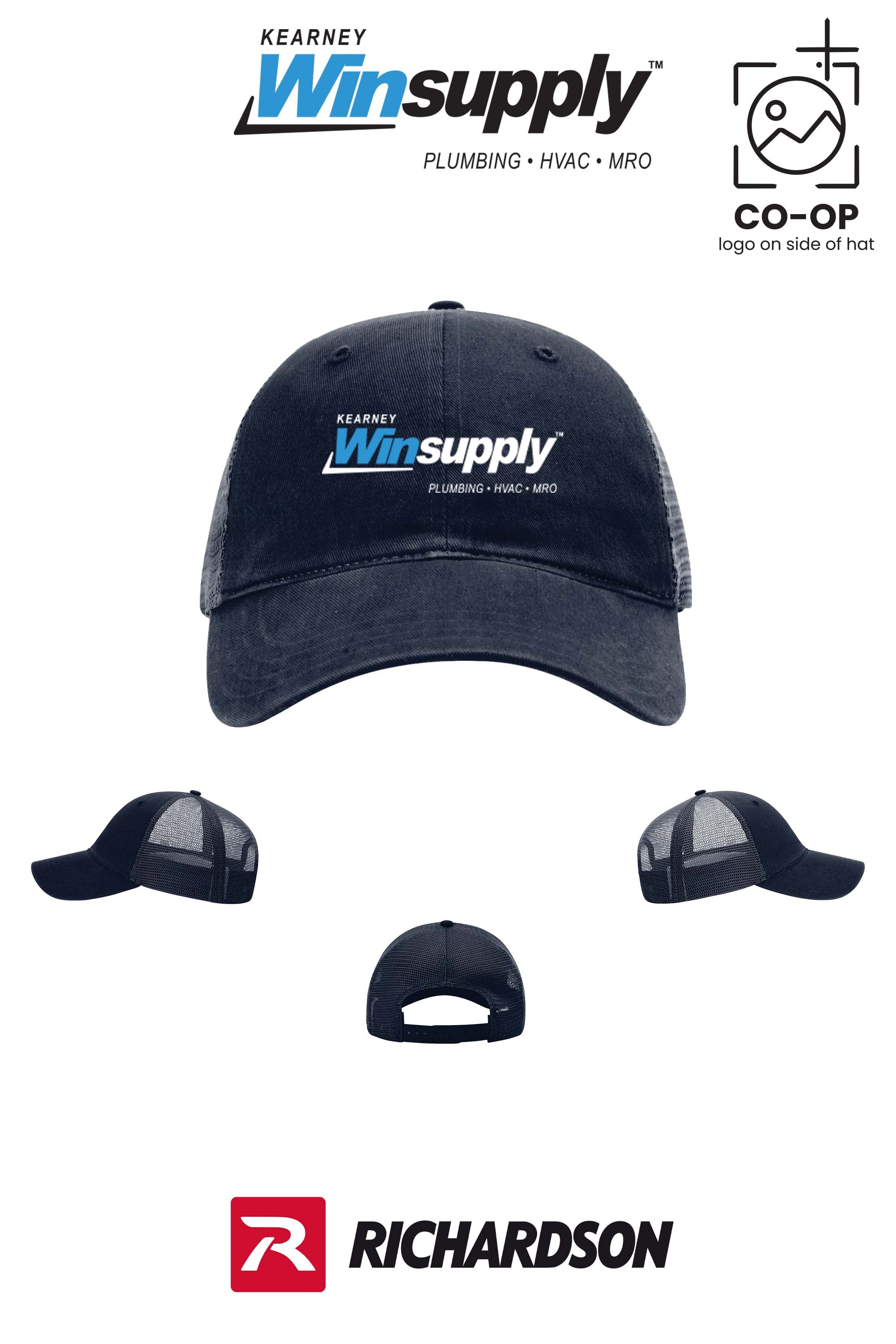 Richardson 111 Garment Washed Trucker - Kearney Winsupply