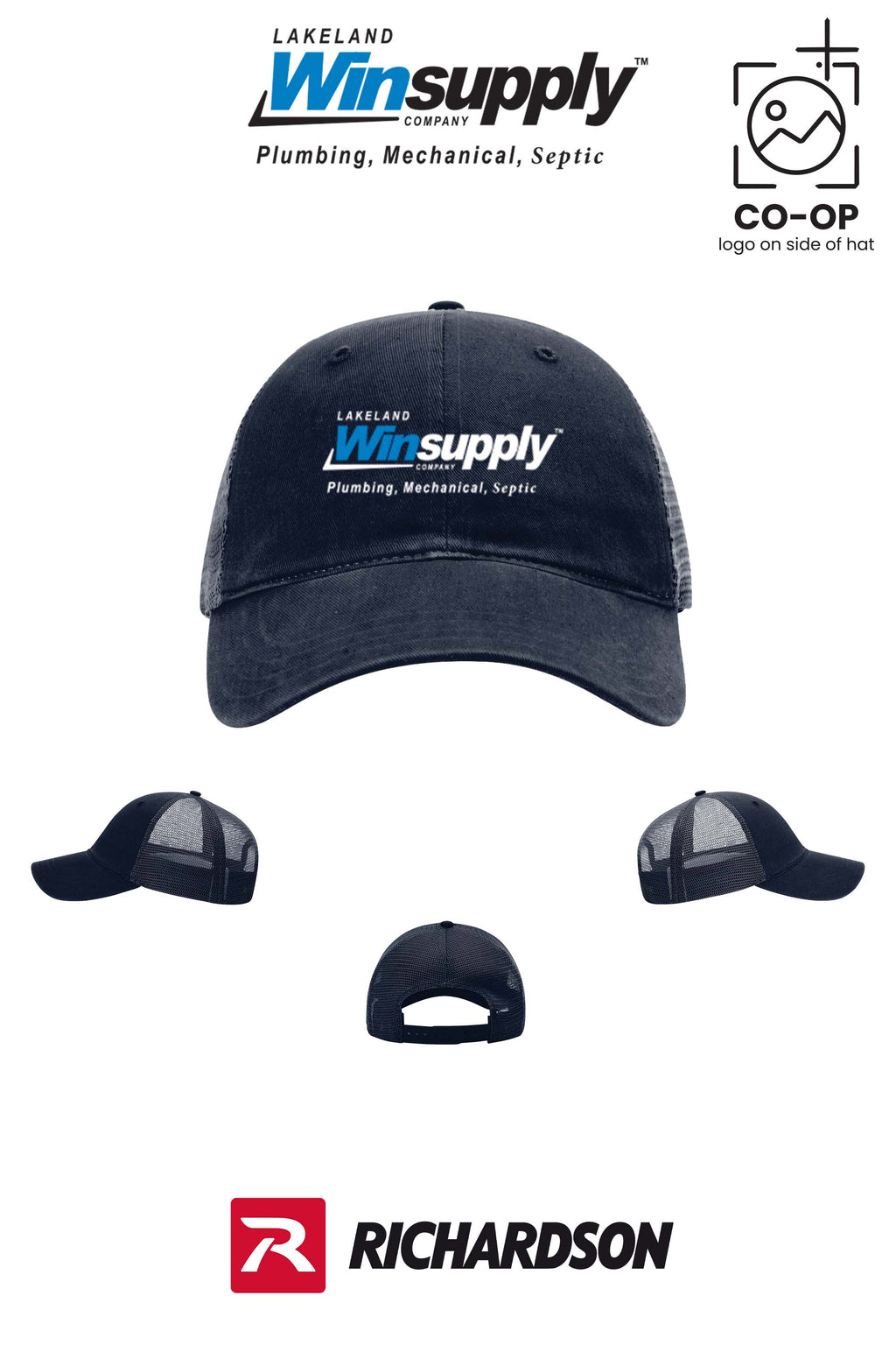 Richardson 111 Garment Washed Trucker - Lakeland Winsupply