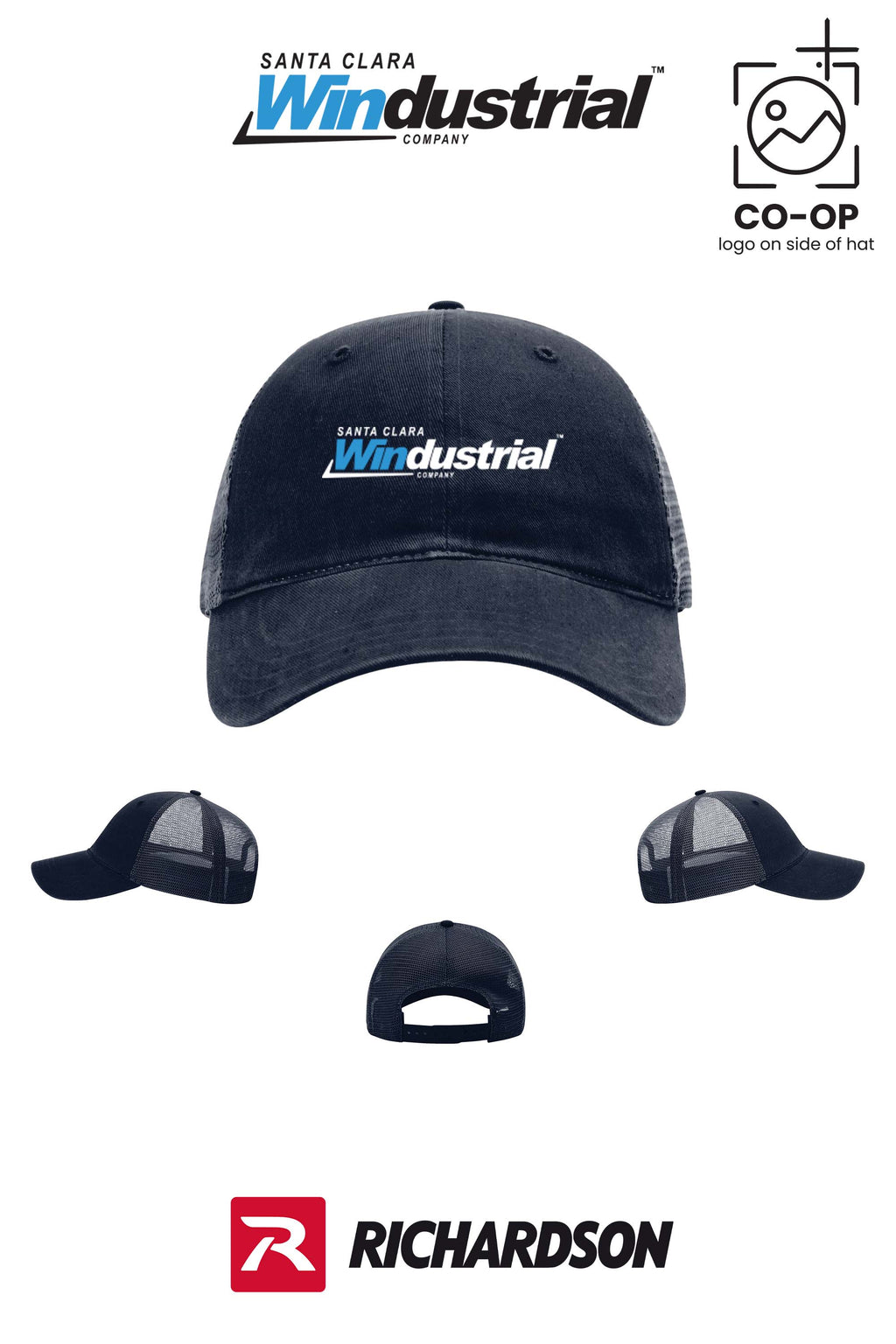 Richardson 111 Garment Washed Trucker - Santa Clara Windustrial