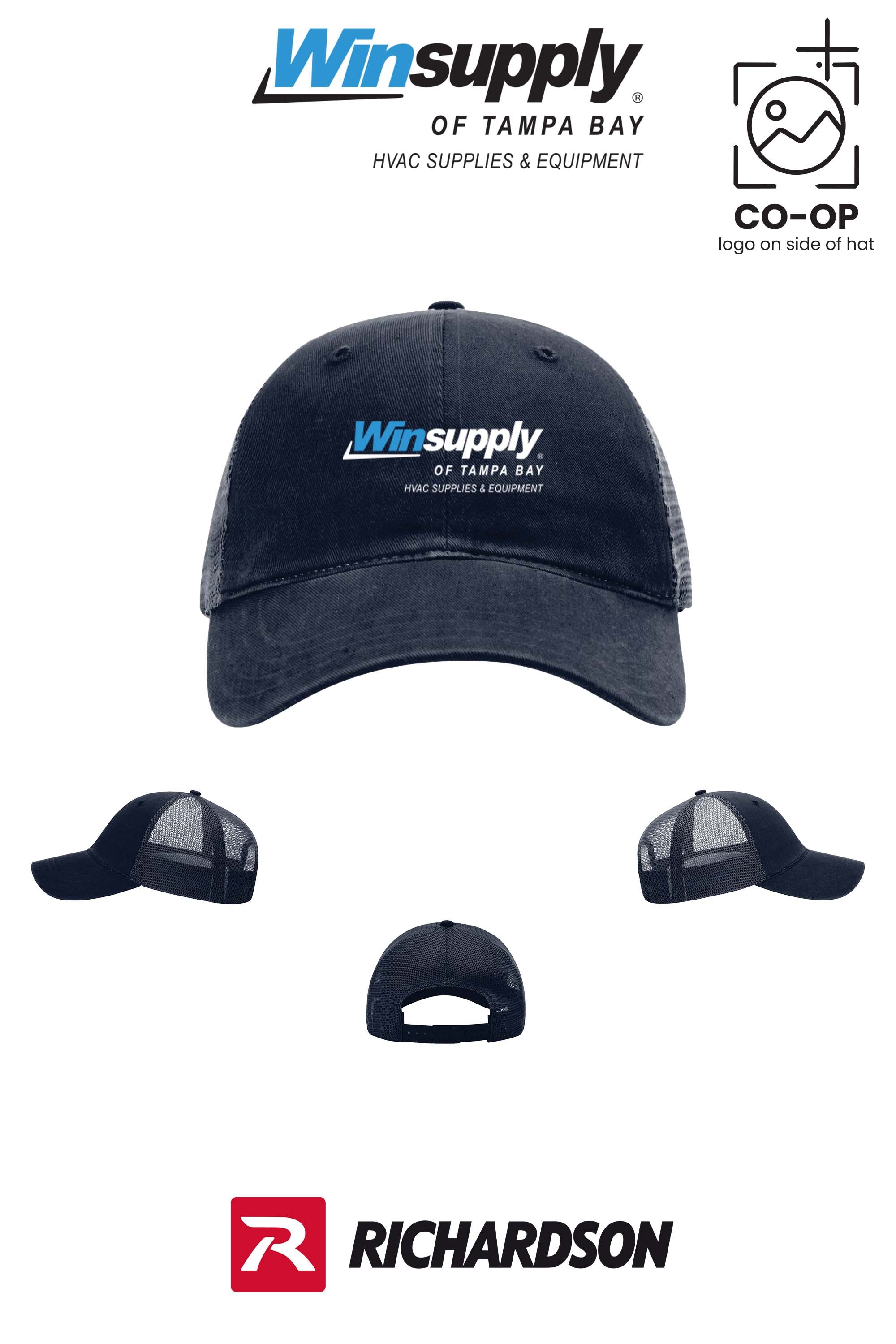 Richardson 111 Garment Washed Trucker - Winsupply of Tampa Bay