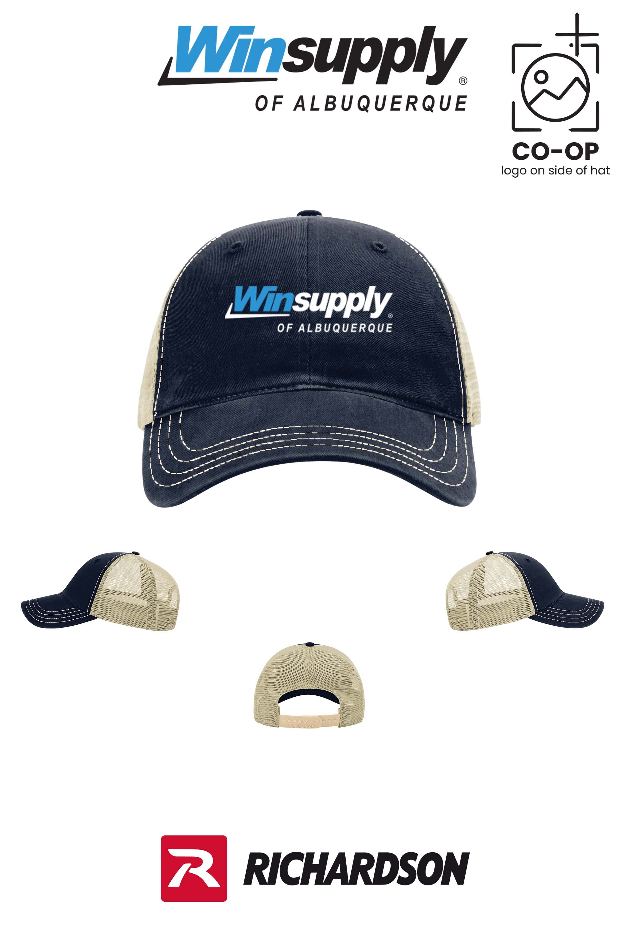 Richardson 111 Garment Washed Trucker - Winsupply of Albuquerque