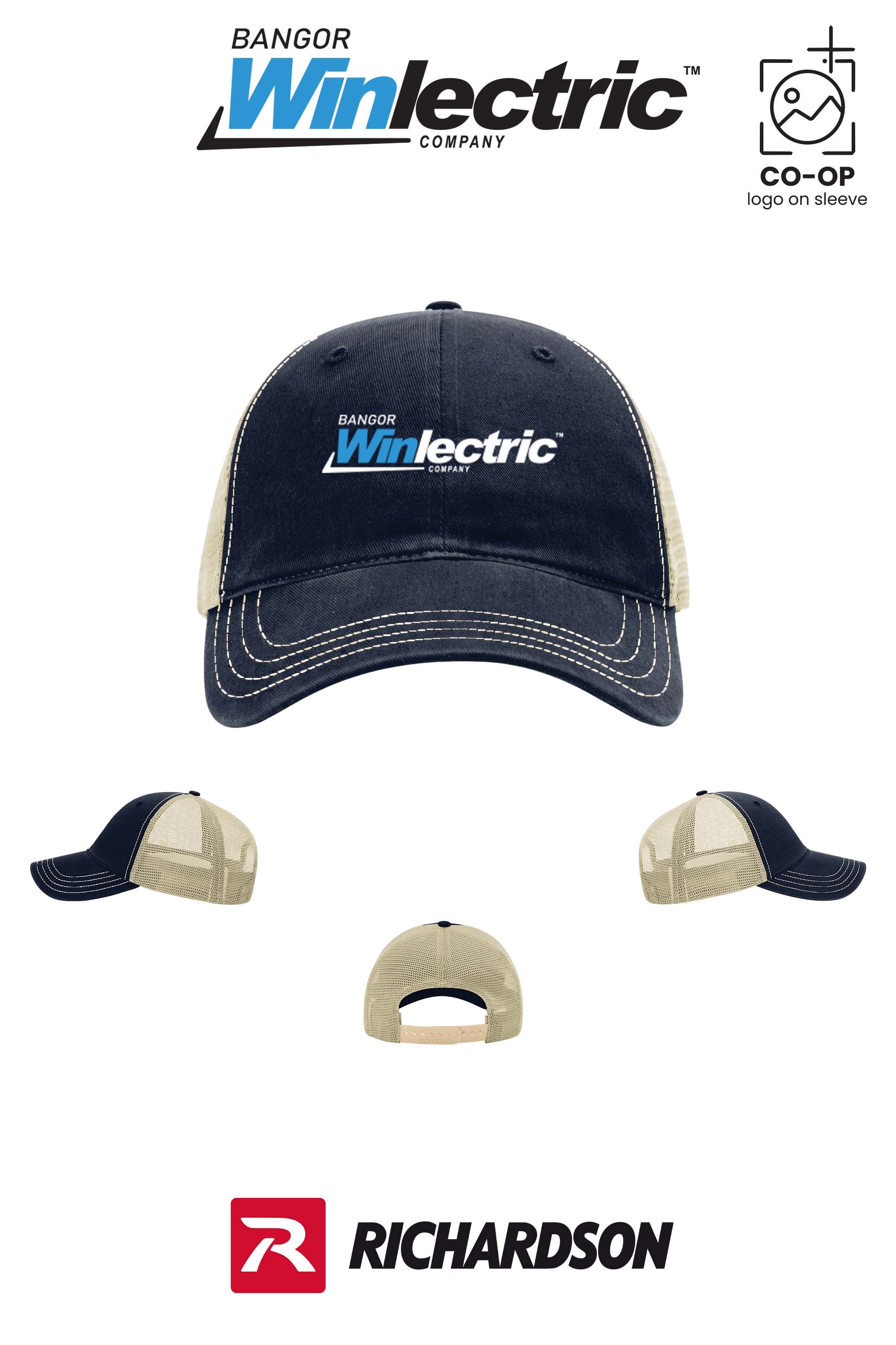 Richardson 111 Garment Washed Trucker - Winlectric Bangor