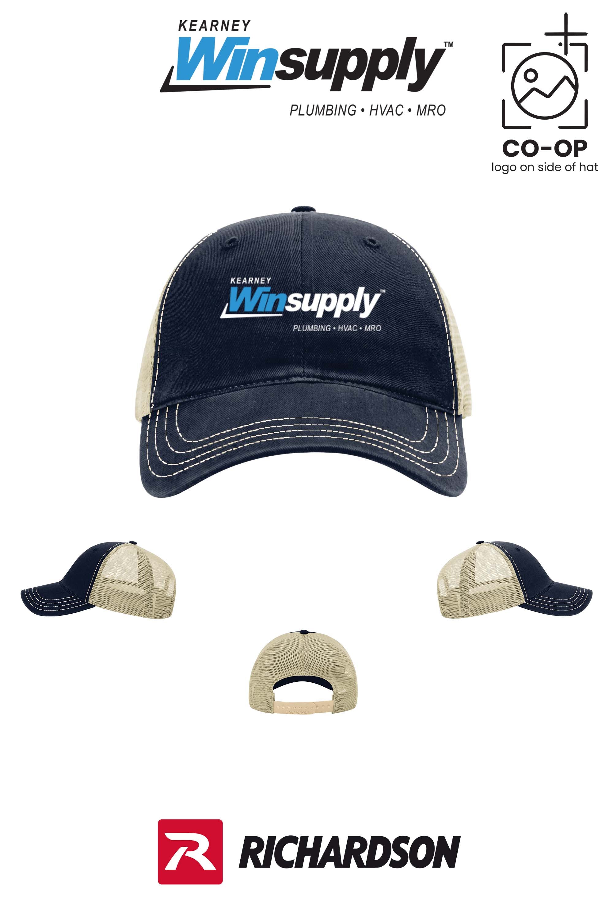 Richardson 111 Garment Washed Trucker - Kearney Winsupply