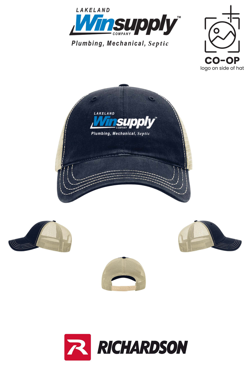 Richardson 111 Garment Washed Trucker - Lakeland Winsupply