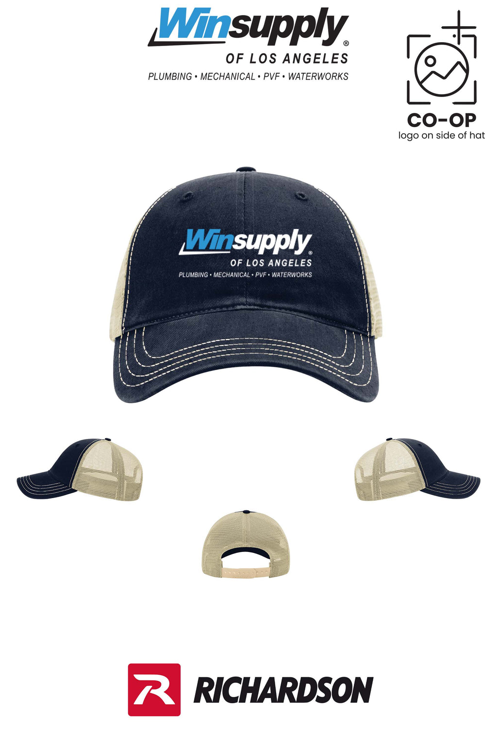 Richardson 111 Garment Washed Trucker - Winsupply of Los Angeles