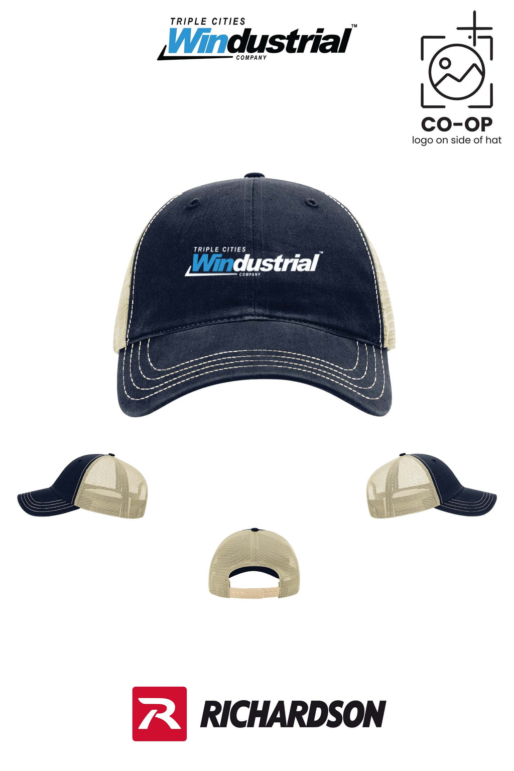 Richardson 111 Garment Washed Trucker - Windustrial Triple Cities