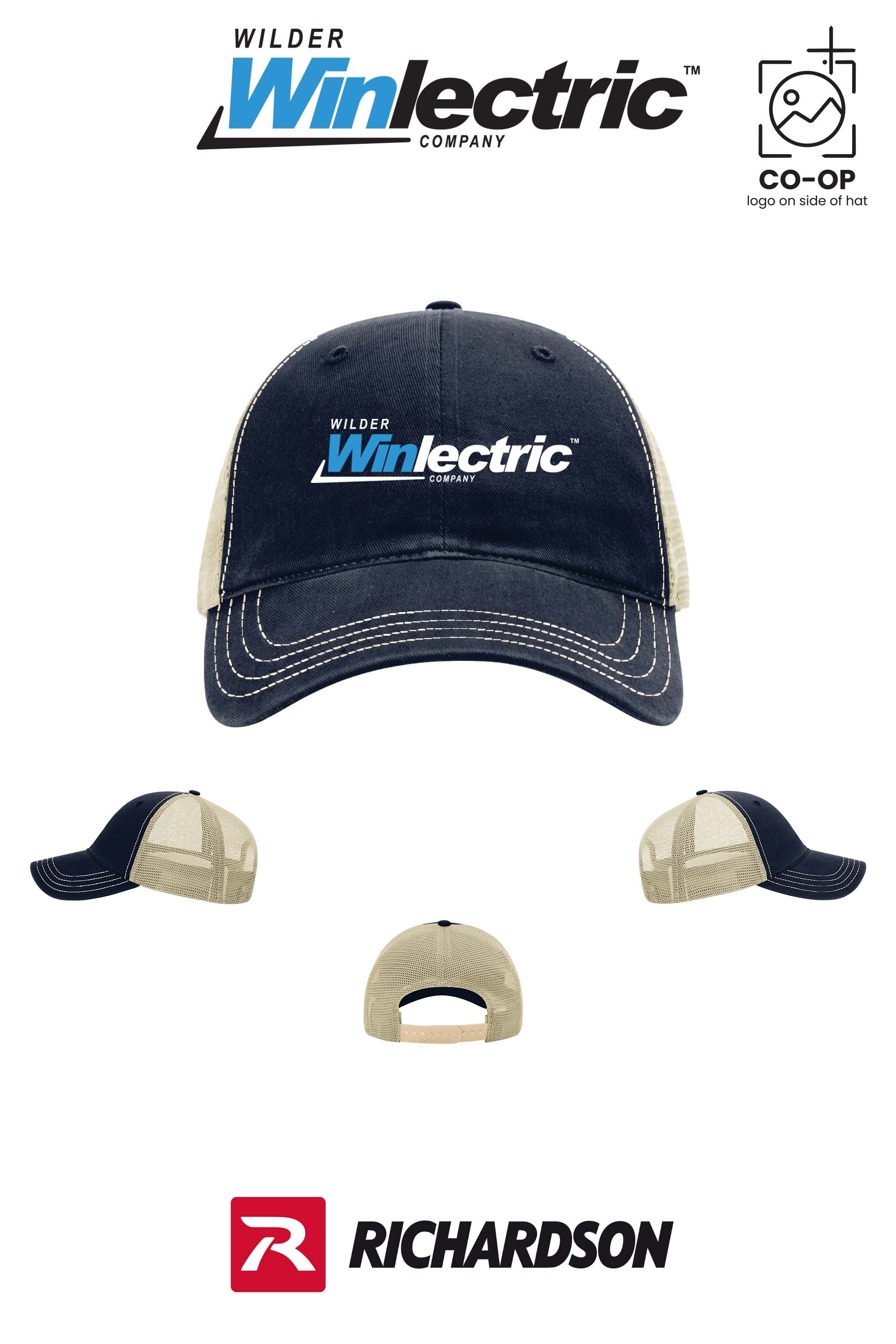 Richardson 111 Garment Washed Trucker - Wilder Winlectric