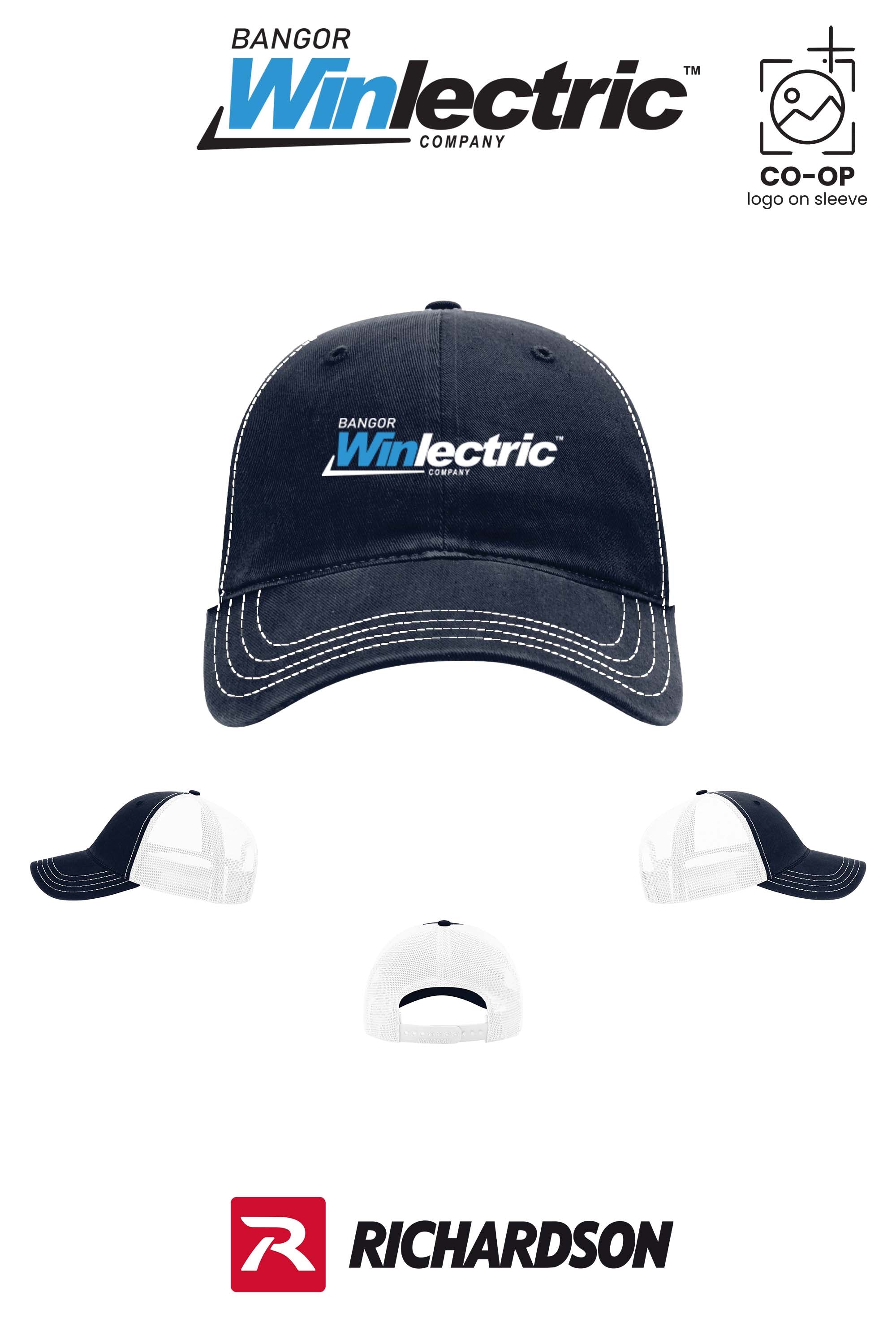 Richardson 111 Garment Washed Trucker - Winlectric Bangor