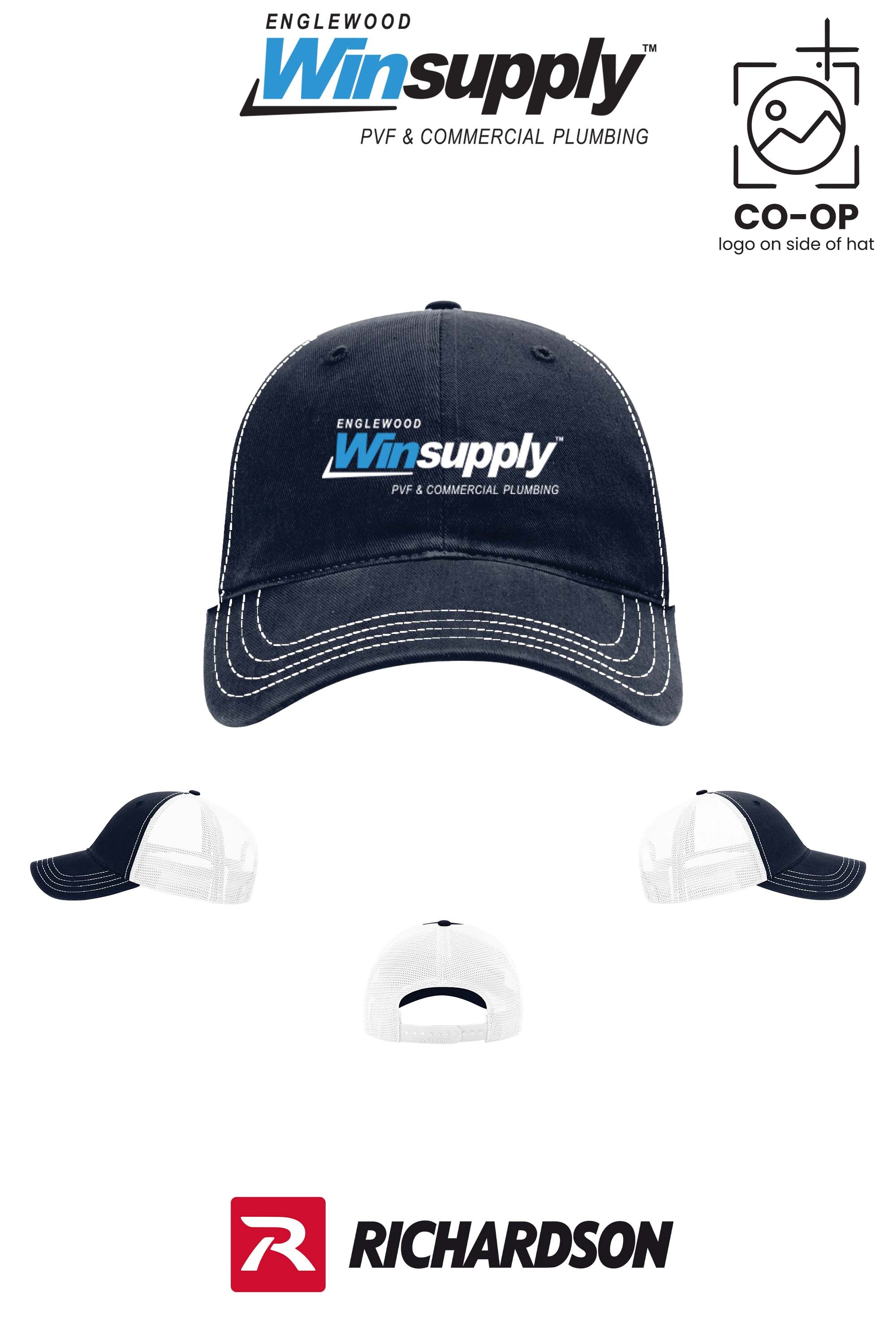 Richardson 111 Garment Washed Trucker - Englewood Winsupply