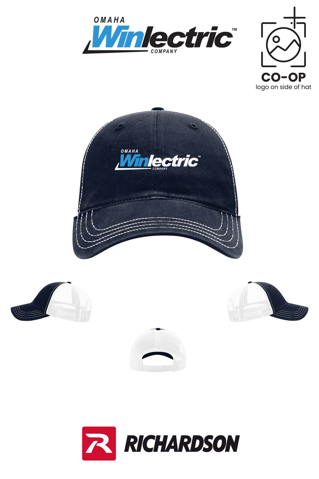 Richardson 111 Garment Washed Trucker - Omaha Winlectric