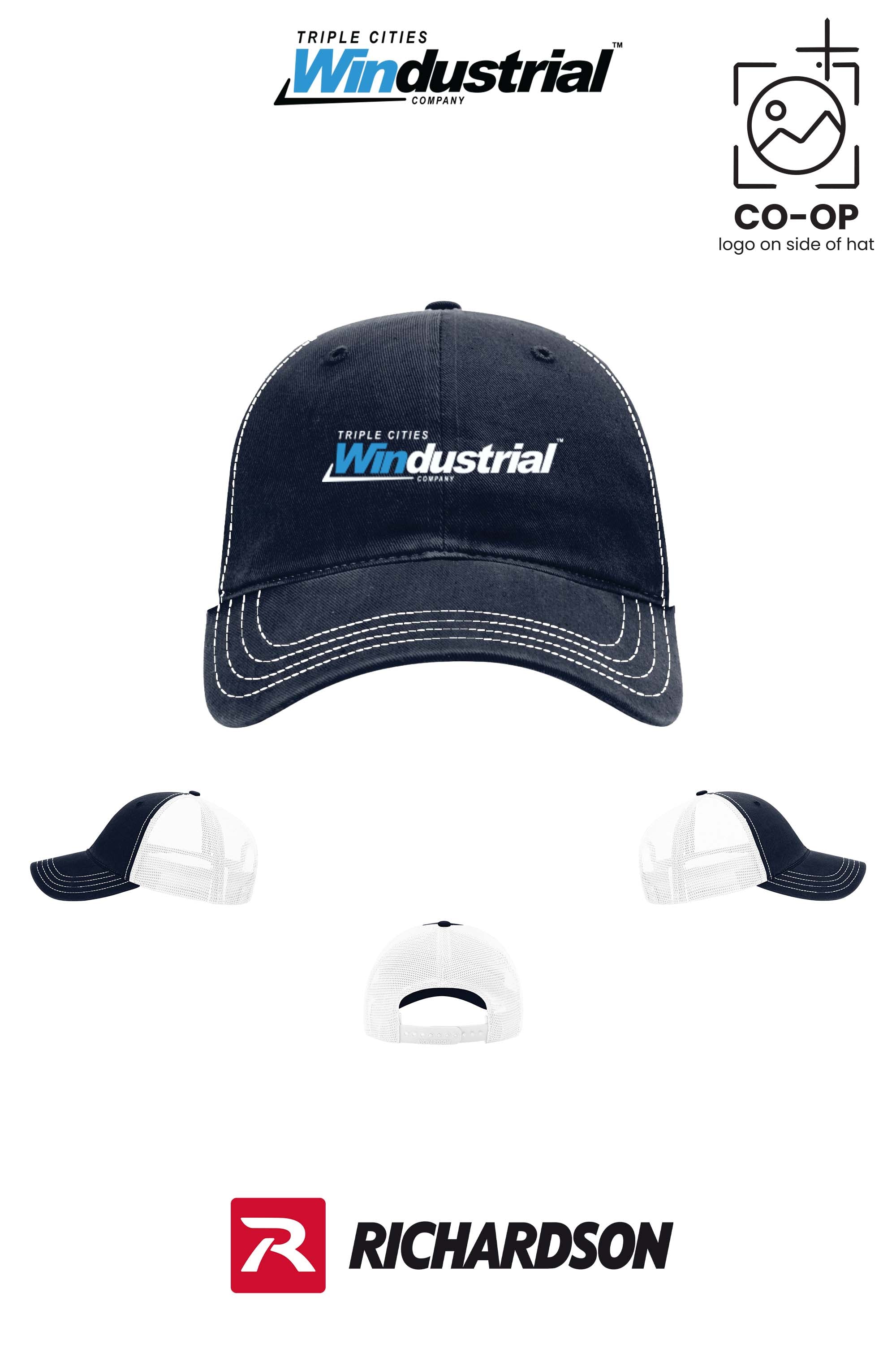 Richardson 111 Garment Washed Trucker - Windustrial Triple Cities