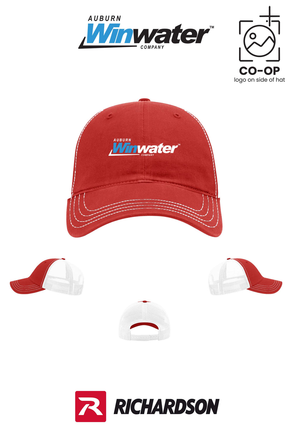 Richardson 111 Garment Washed Trucker - Auburn Winwater