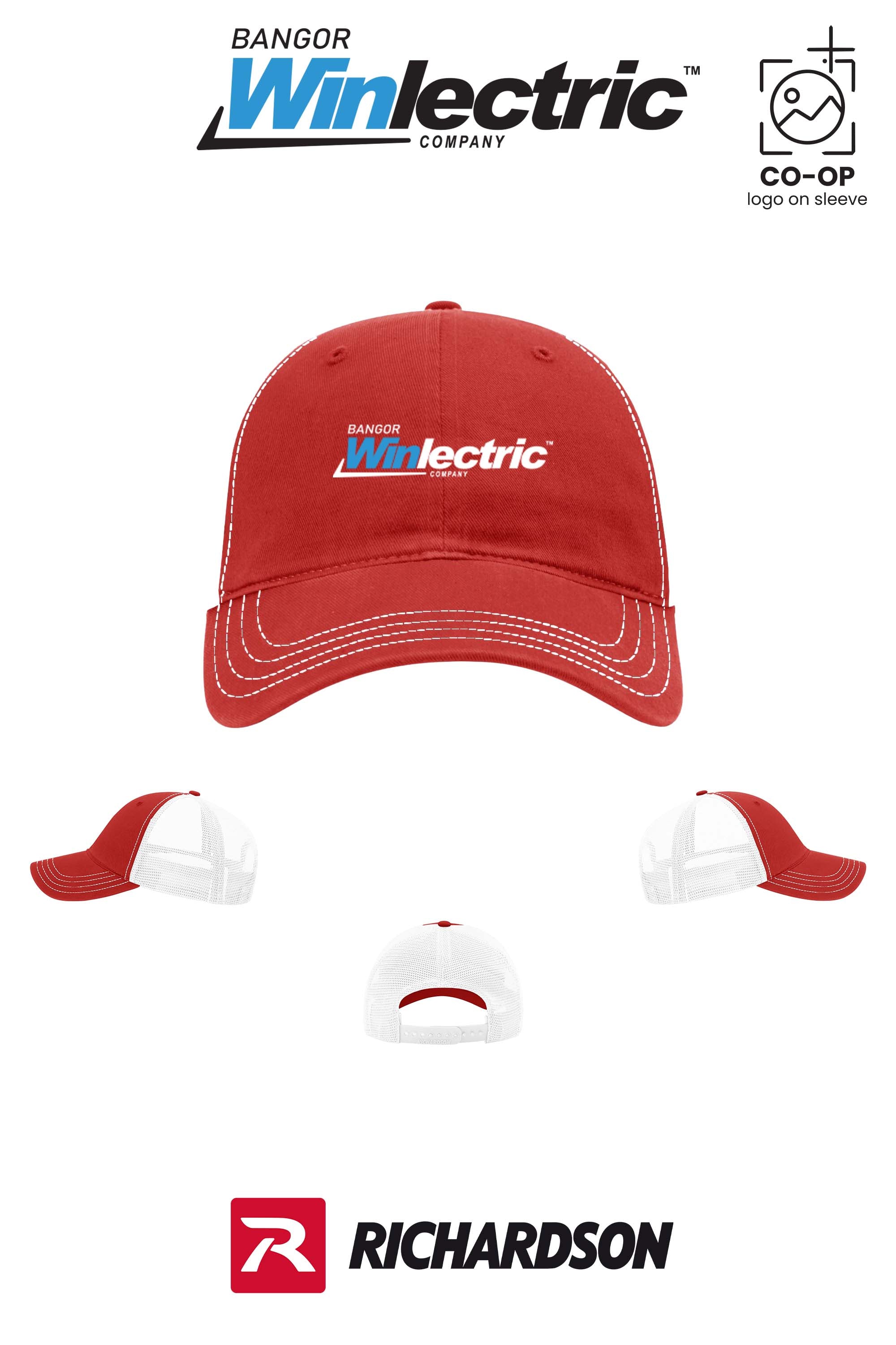 Richardson 111 Garment Washed Trucker - Winlectric Bangor