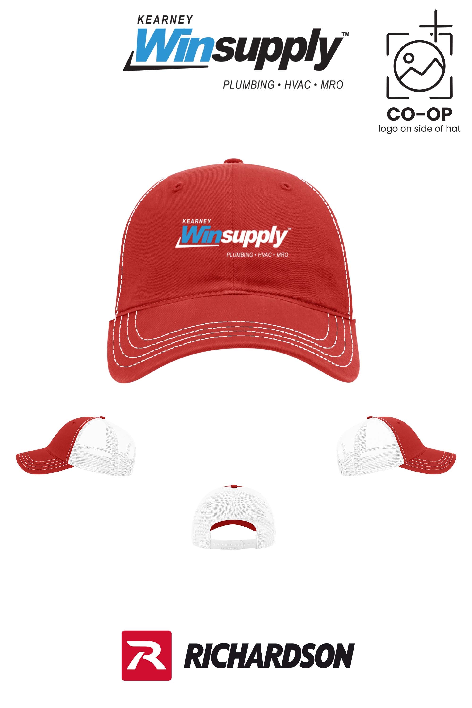 Richardson 111 Garment Washed Trucker - Kearney Winsupply