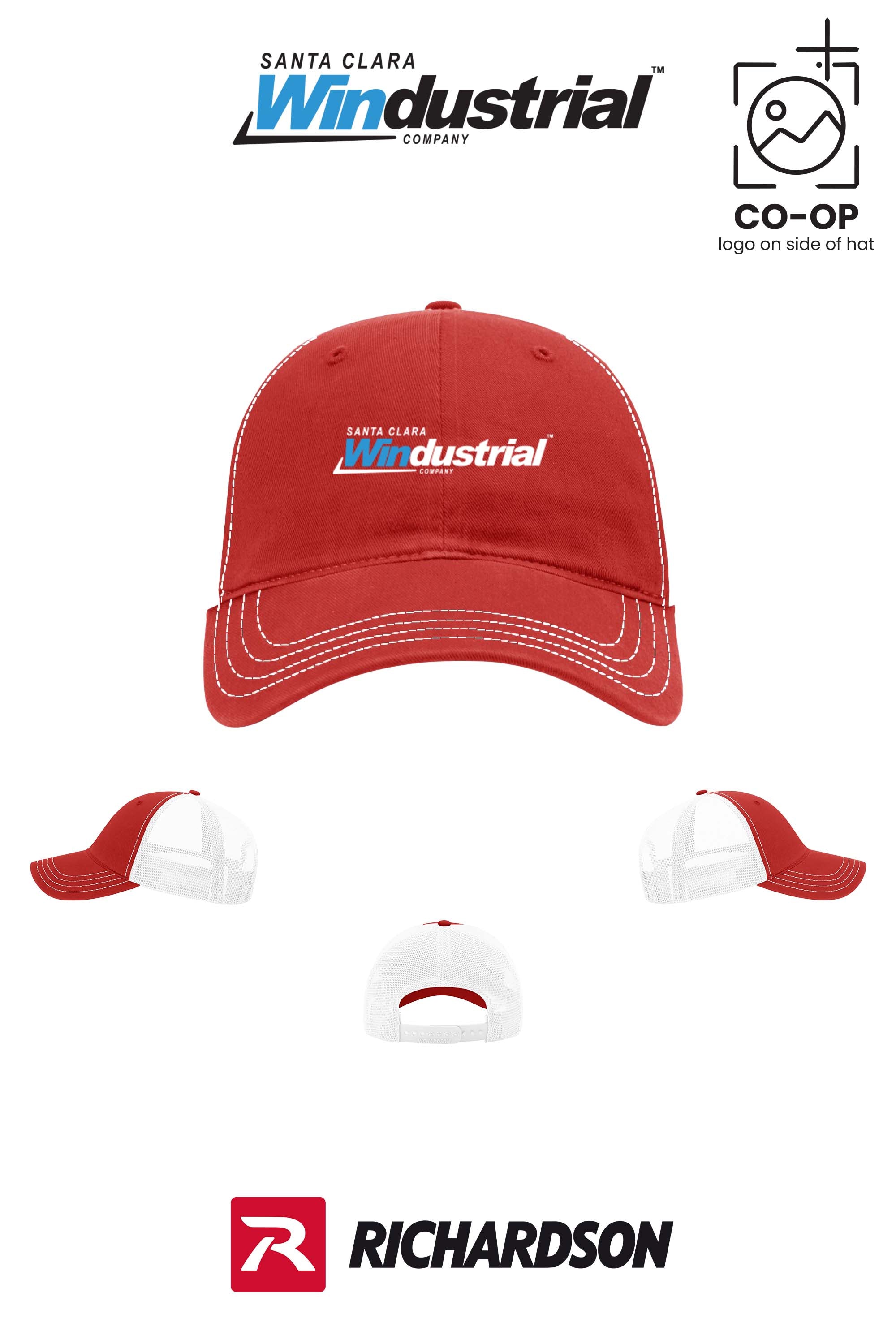 Richardson 111 Garment Washed Trucker - Santa Clara Windustrial