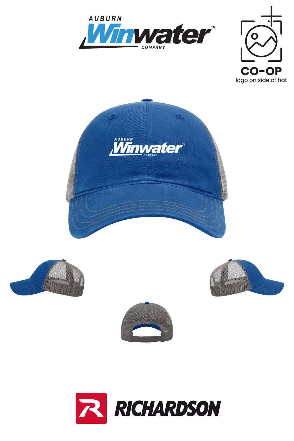Richardson 111 Garment Washed Trucker - Auburn Winwater