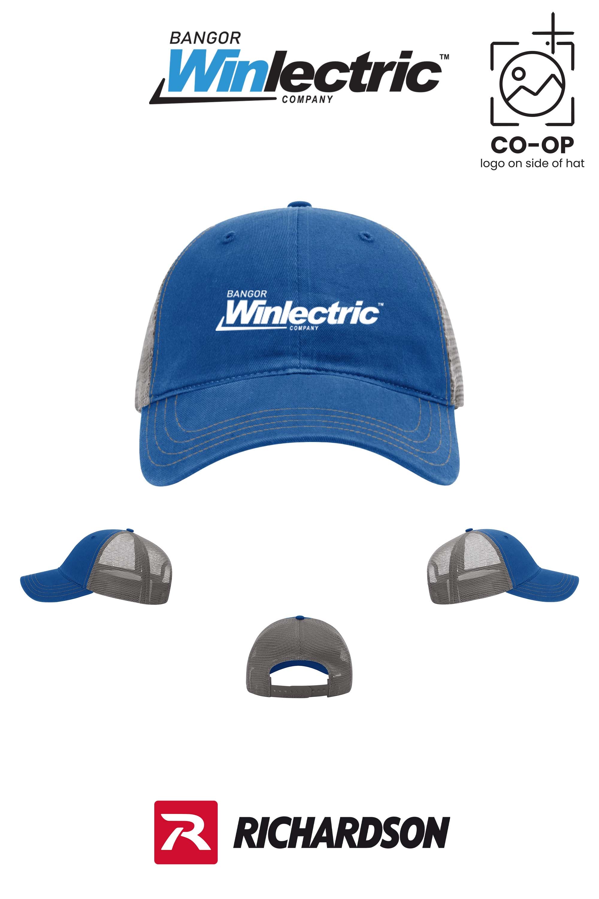 Richardson 111 Garment Washed Trucker - Winlectric Bangor