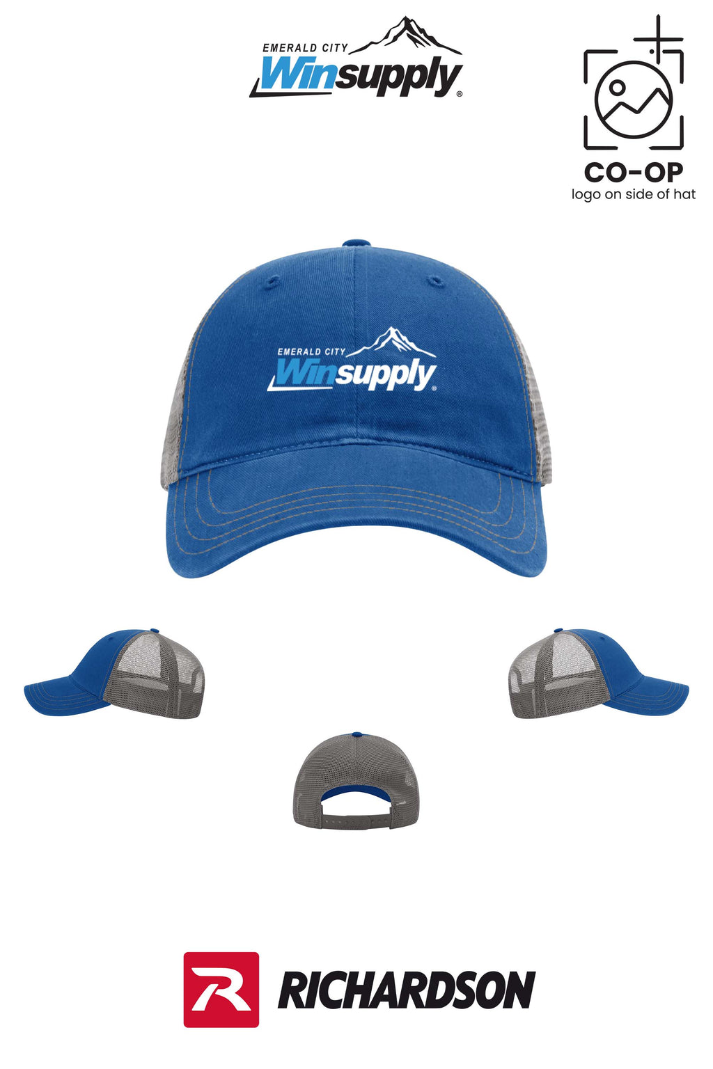 Richardson 111 Garment Washed Trucker - Winsupply Emerald City