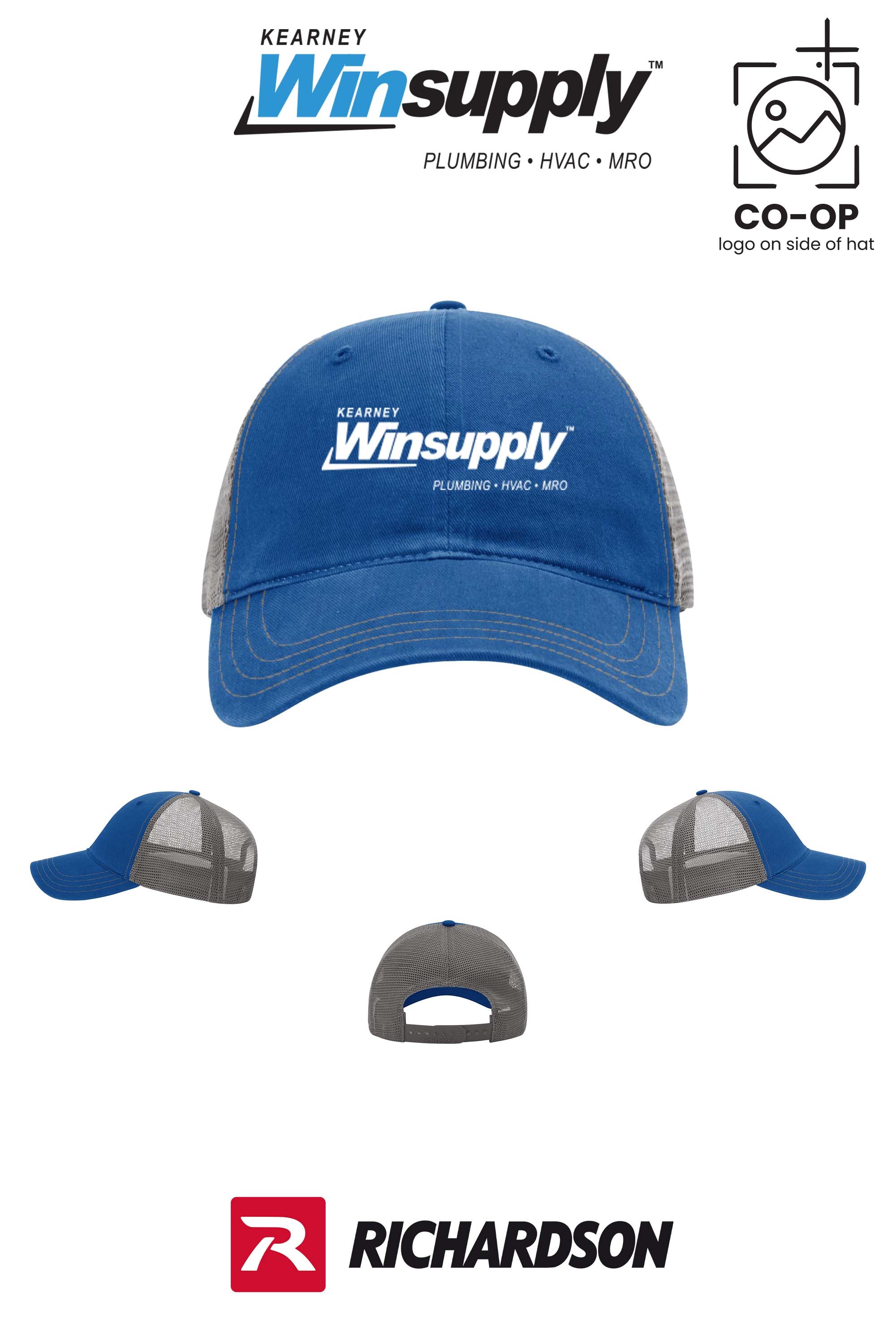 Richardson 111 Garment Washed Trucker - Kearney Winsupply