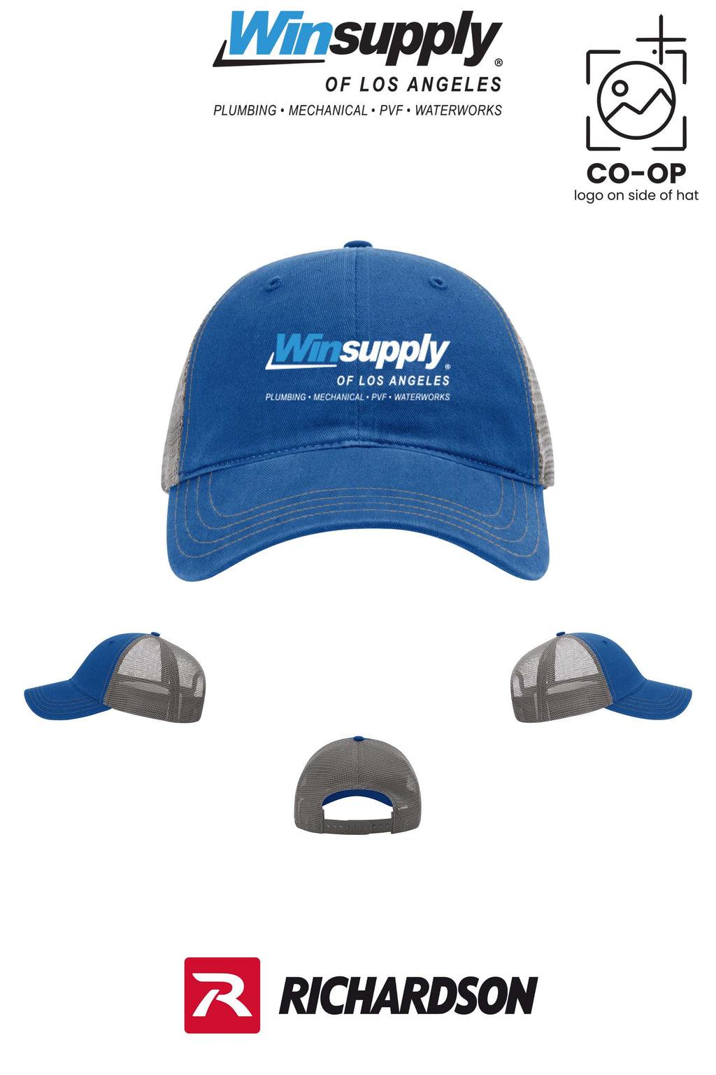 Richardson 111 Garment Washed Trucker - Winsupply of Los Angeles