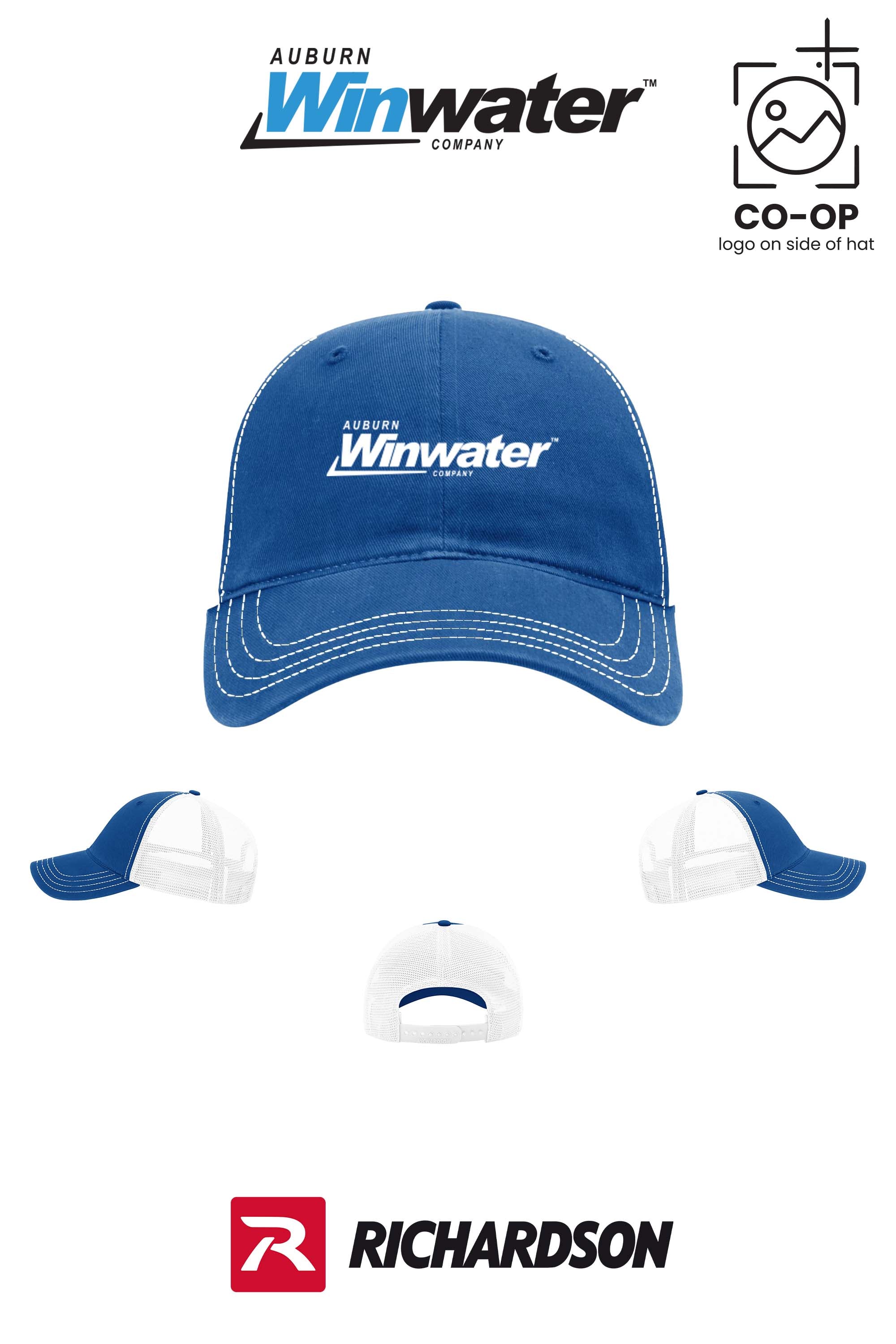 Richardson 111 Garment Washed Trucker - Auburn Winwater