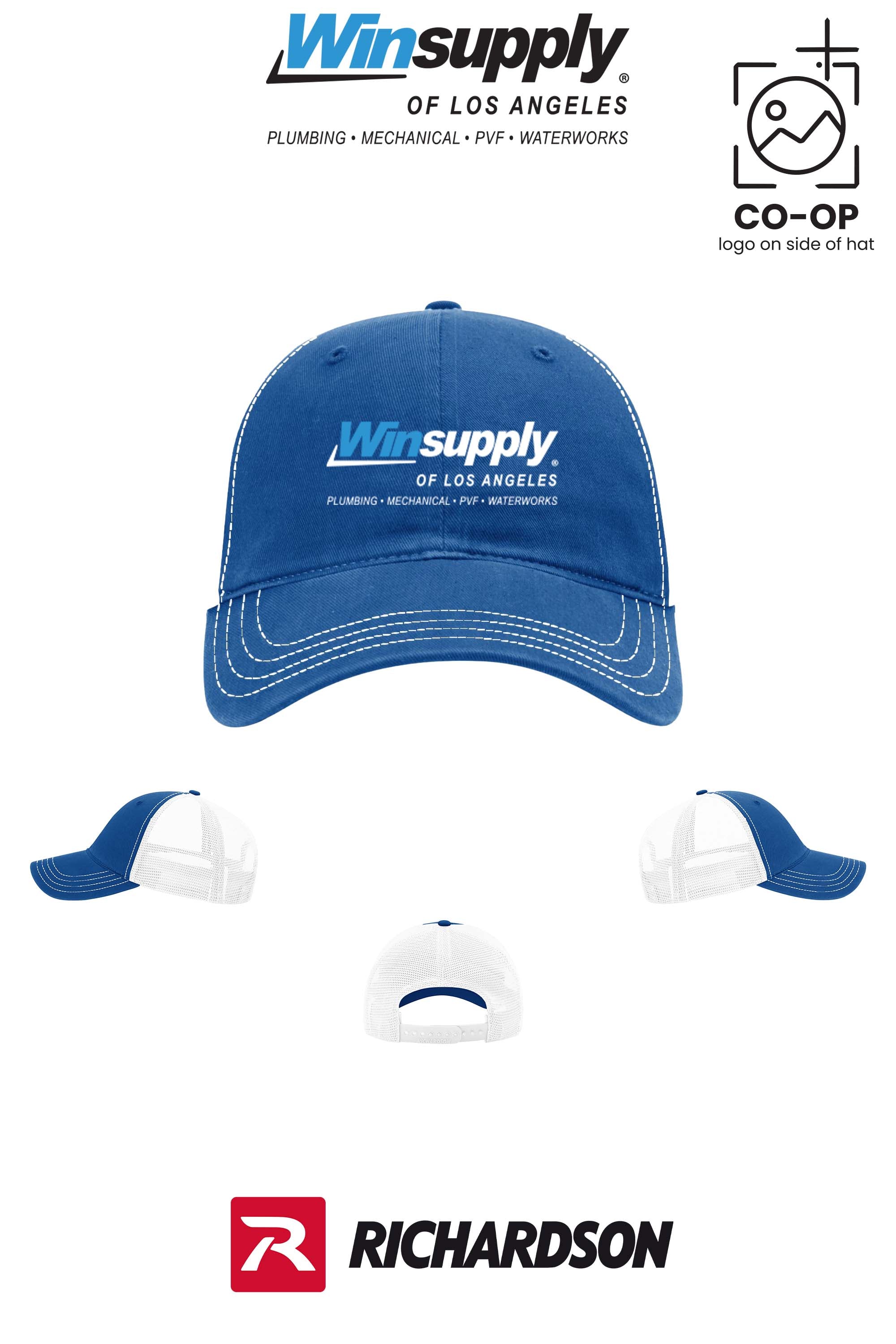Richardson 111 Garment Washed Trucker - Winsupply of Los Angeles
