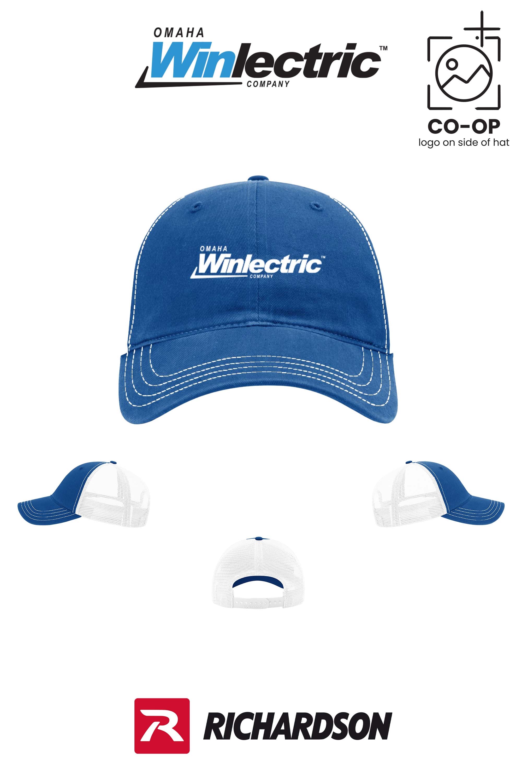 Richardson 111 Garment Washed Trucker - Omaha Winlectric